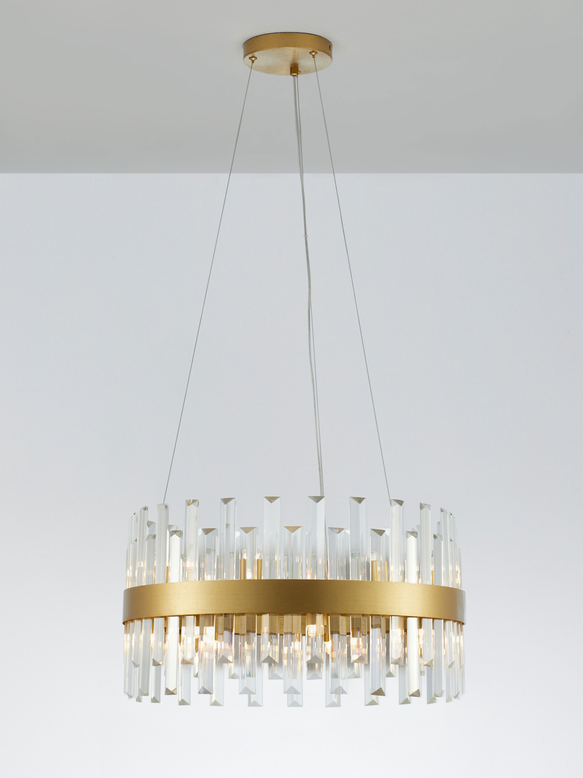 CROWN | H 120 D 55 cm | 70 W | IP20 | Gold | Metal/Crystal