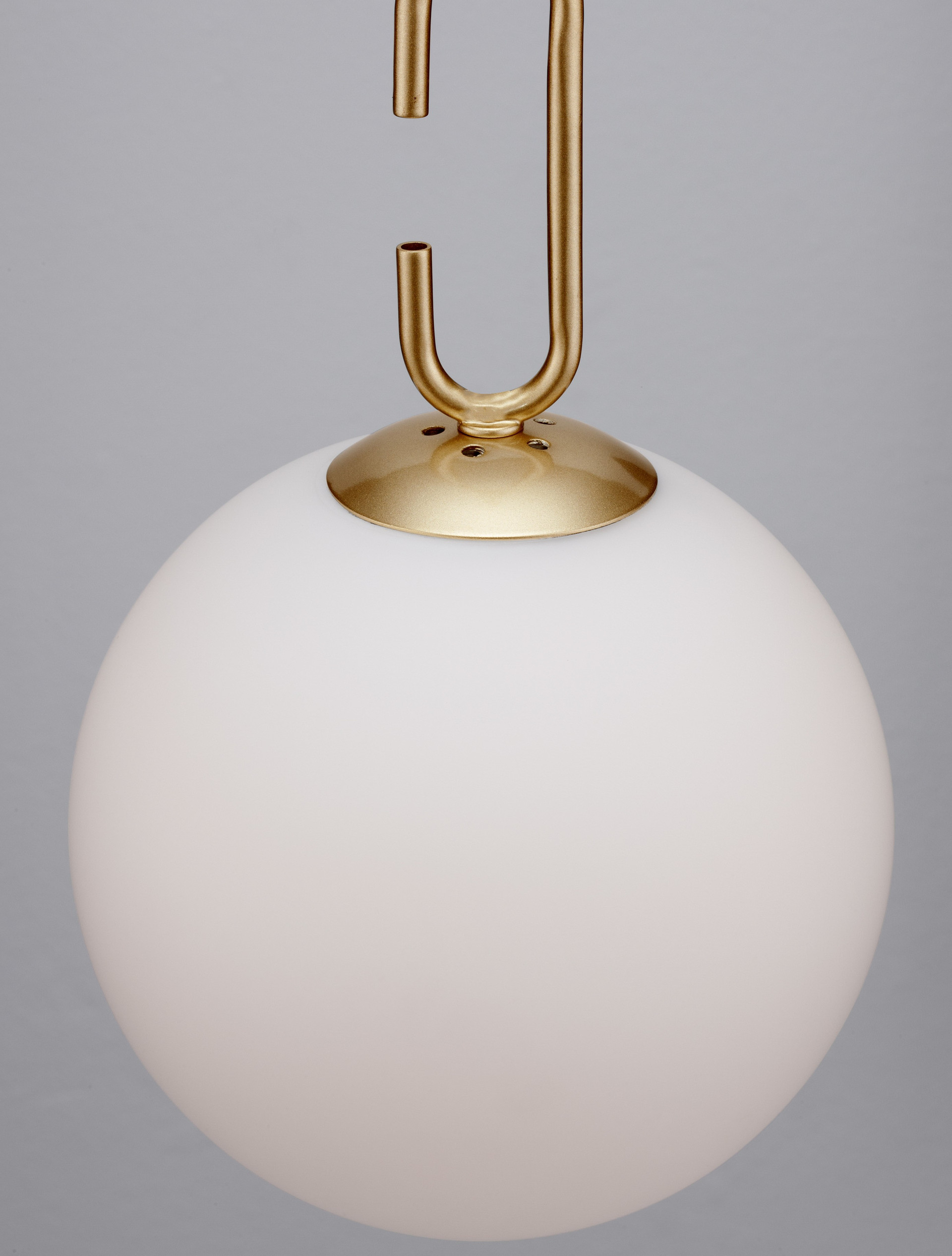 HOOK | H 120 D 18 cm | 11 W | 3000 K | 1061 lm | IP20 | White/Gold | Glass/Metal