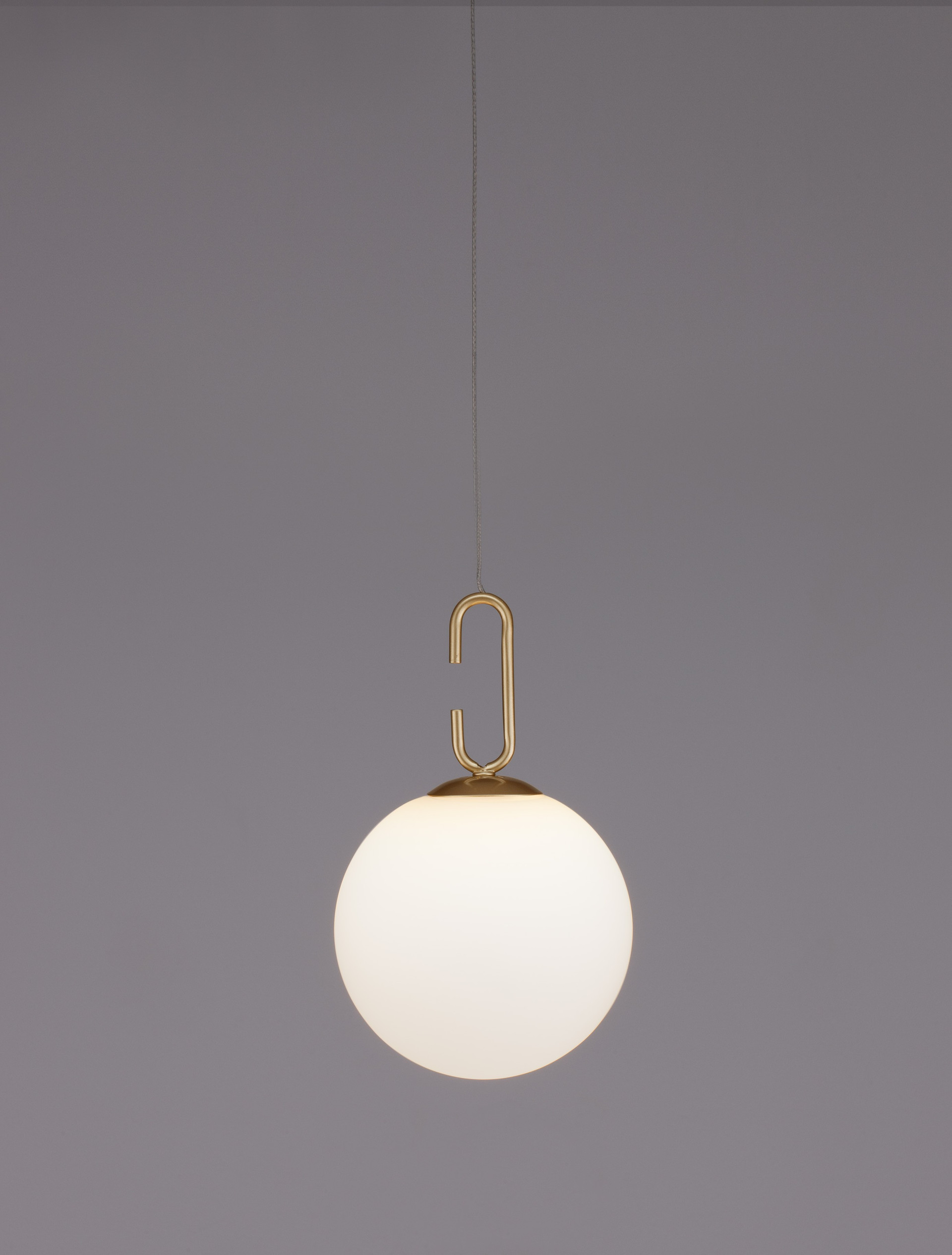 HOOK | H 120 D 18 cm | 11 W | 3000 K | 1061 lm | IP20 | White/Gold | Glass/Metal