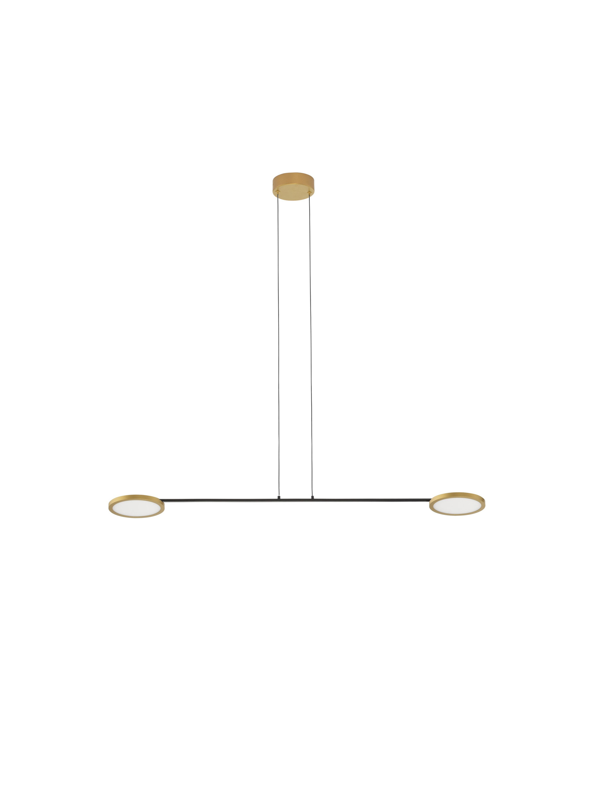 SCOPE | L 100 W 15 H 120 cm | 18 W | 3000 K | 1400 lm | IP20 | Black/Gold | Metal/Acrylic
