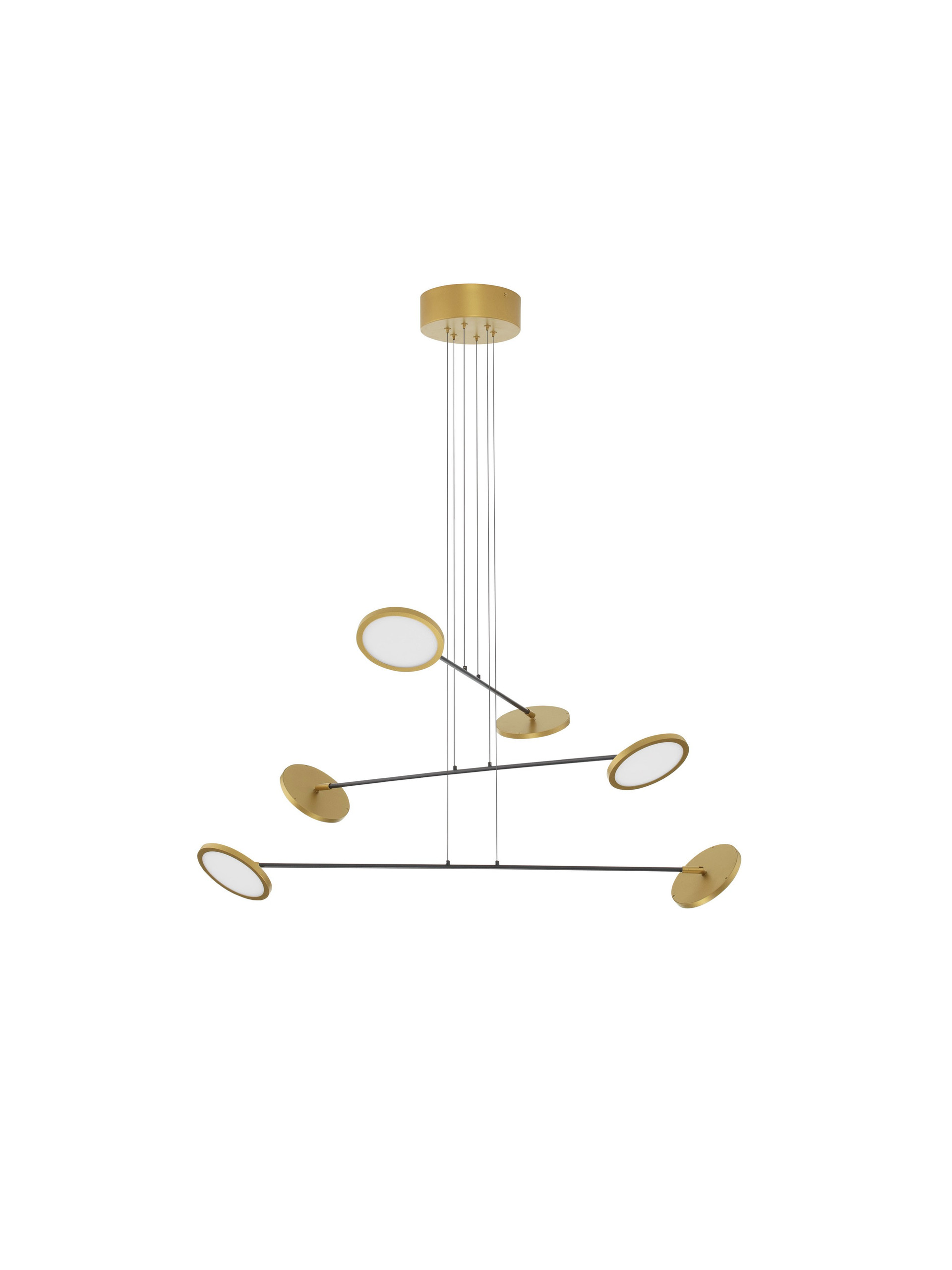 SCOPE | L 100 W 88.5 H 150 cm | 44 W | 3000 K | 3660 lm | IP20 | Black/Gold | Metal/Acrylic