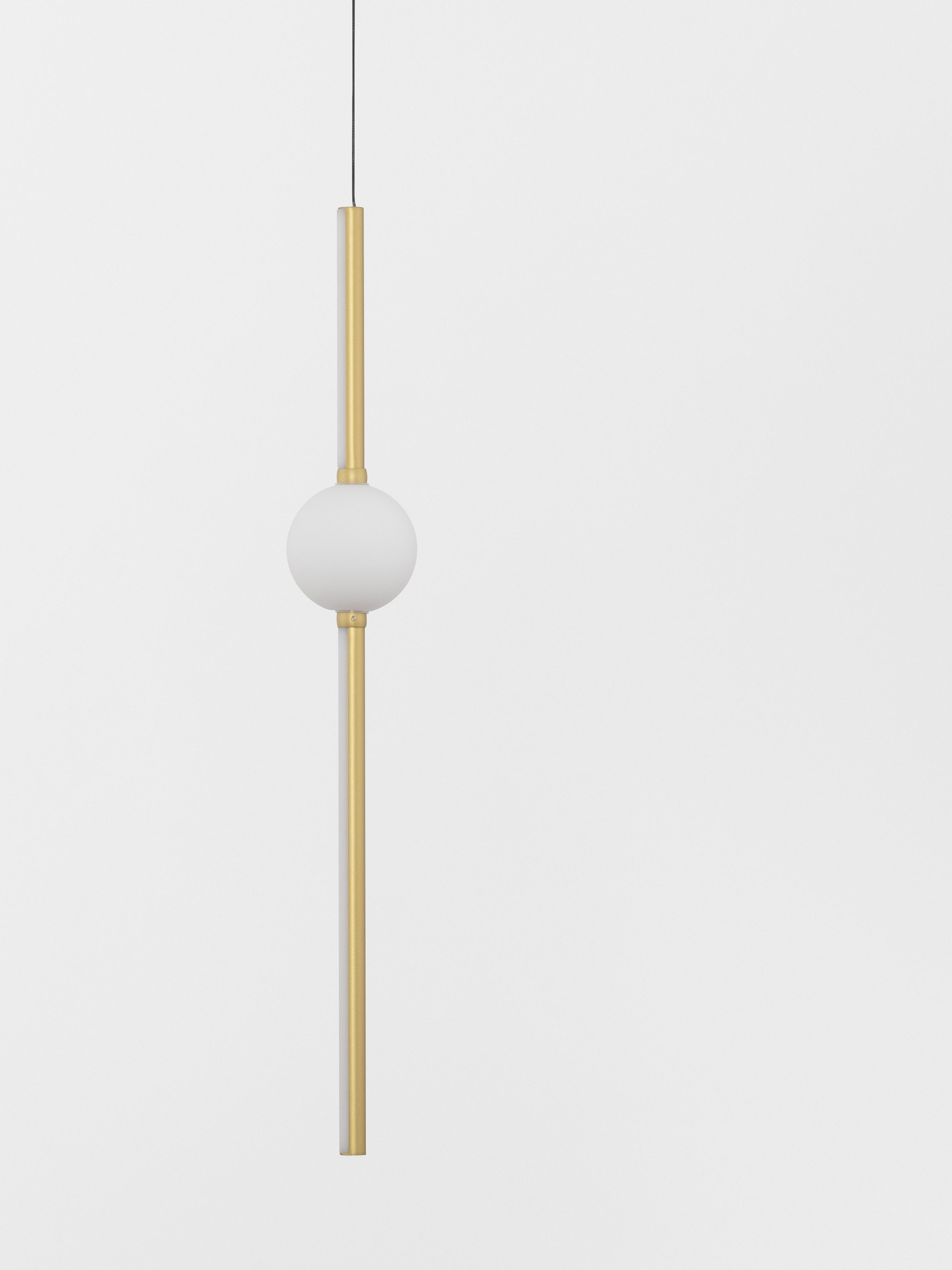 ACROBAT | H 120 D 12 cm | 19 W | 3000 K | 1131 lm | IP20 | Black/White/Gold | Glass/Aluminum