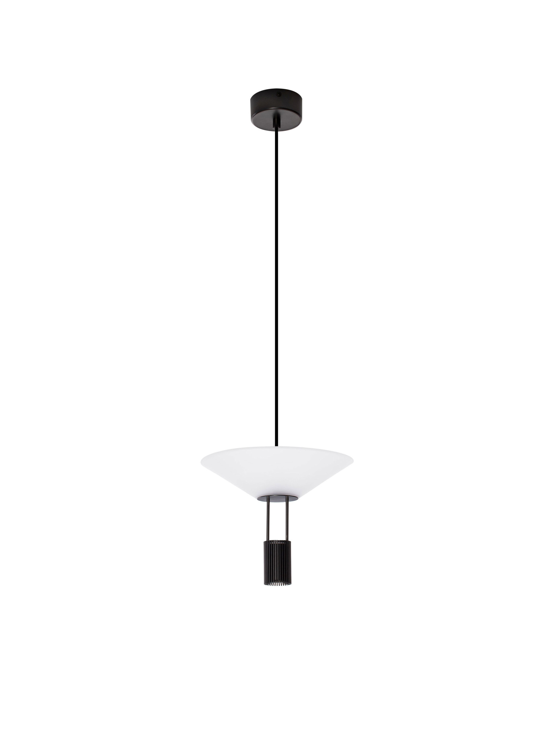 ANAFI | H 210 D 22 cm | 8 W | 3000 K | 395 lm | IP20 | Negro | Acero/Aluminio/Acrílico