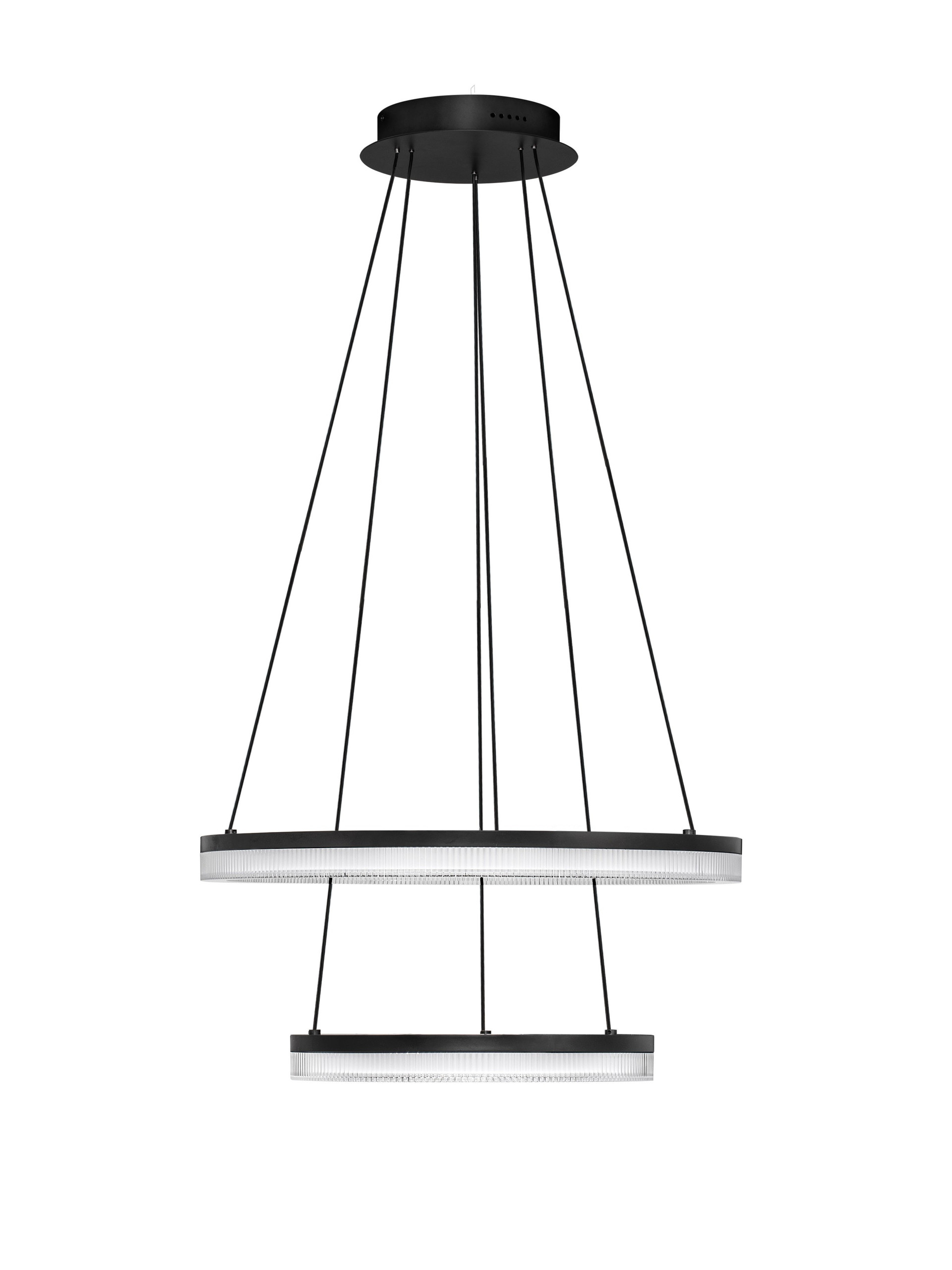 LONELA | H 150 D 60 cm | 46 W | 3000 K | 3500 lm | IP20 | Nero | Alluminio/Acrilico
