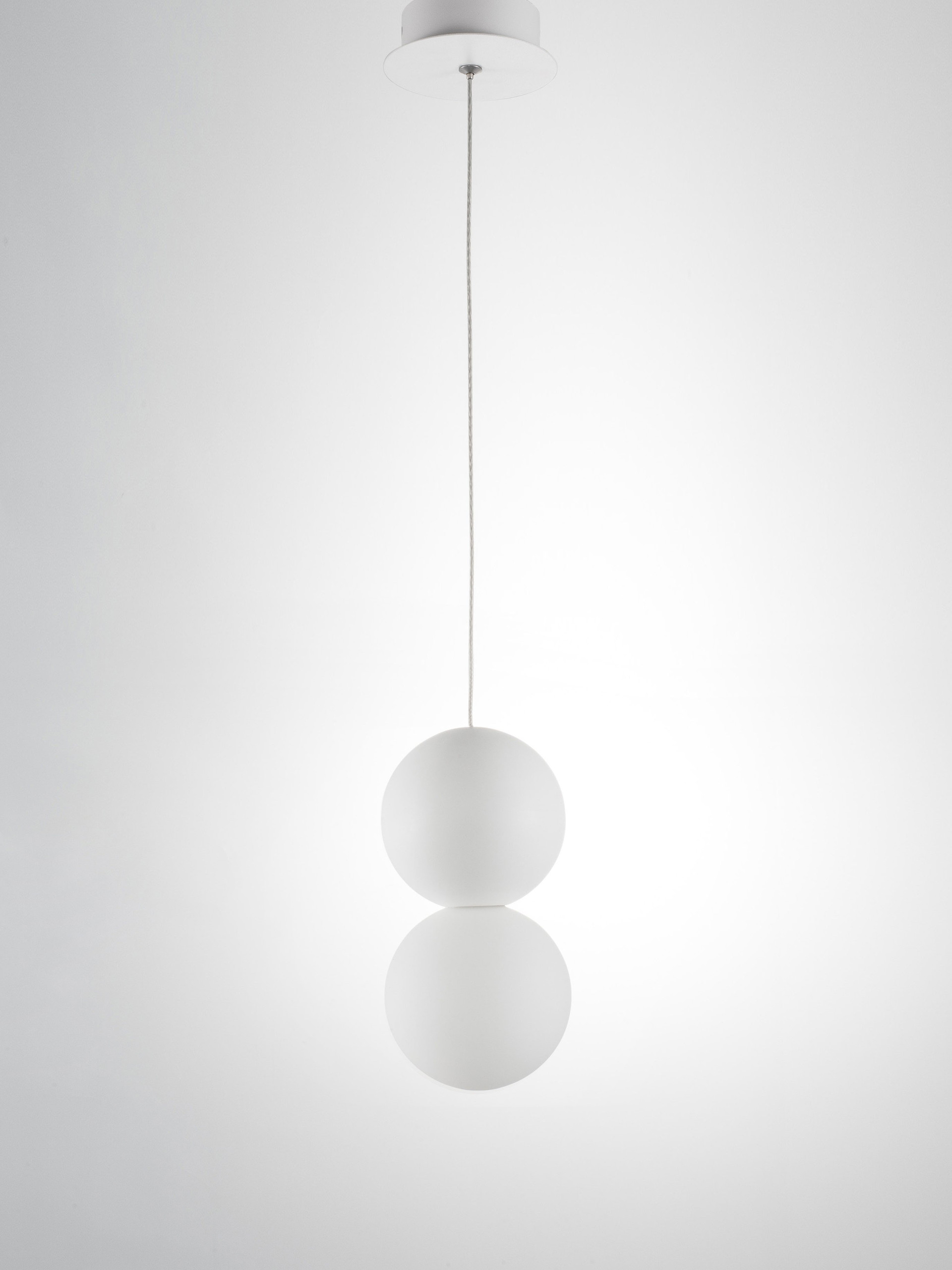 ZERO | H 120 D 10 cm | 5 W | IP20 | Bianco | Vetro/Alluminio/Gesso