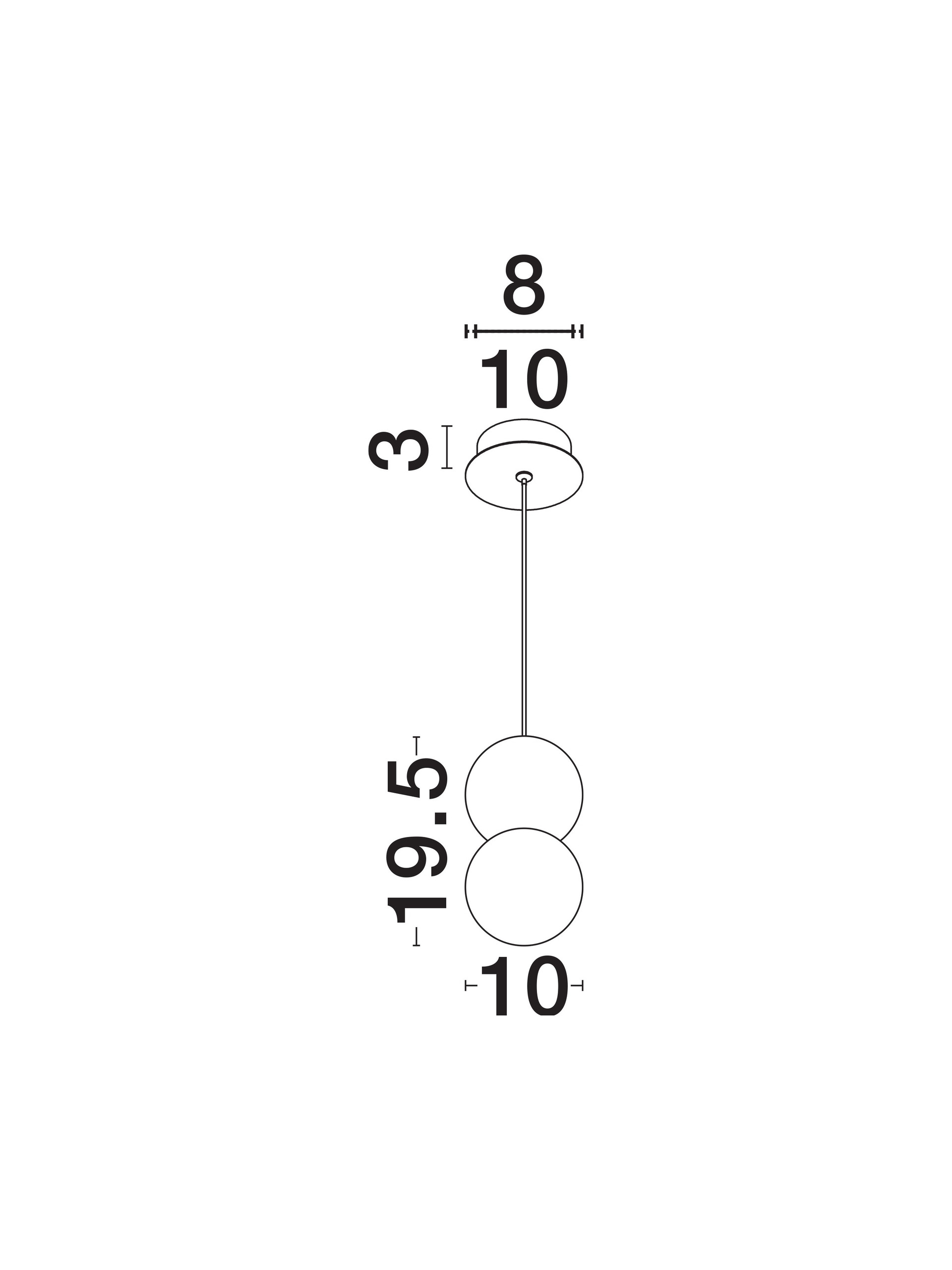 ZERO | H 120 D 10 cm | 5 W | IP20 | Bianco | Vetro/Alluminio/Gesso