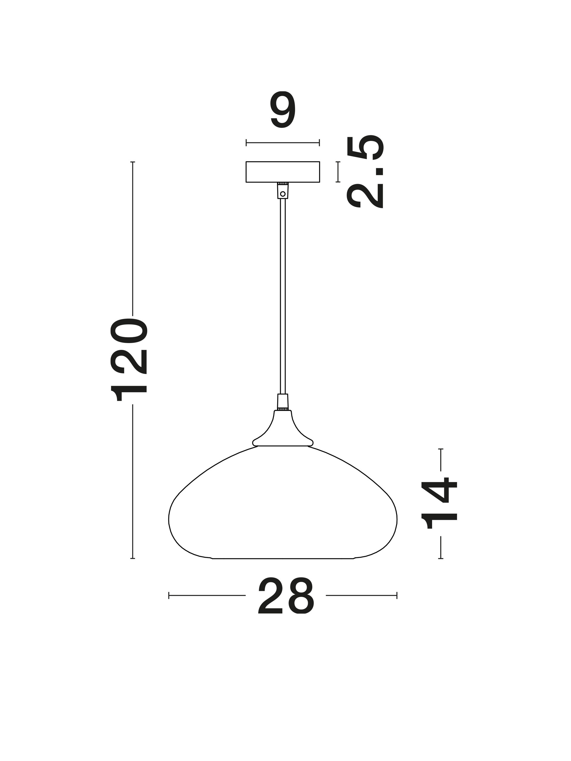 SAVAZ | H 120 D 28 cm | 12 W | IP20 | Chrome | Glass/Metal