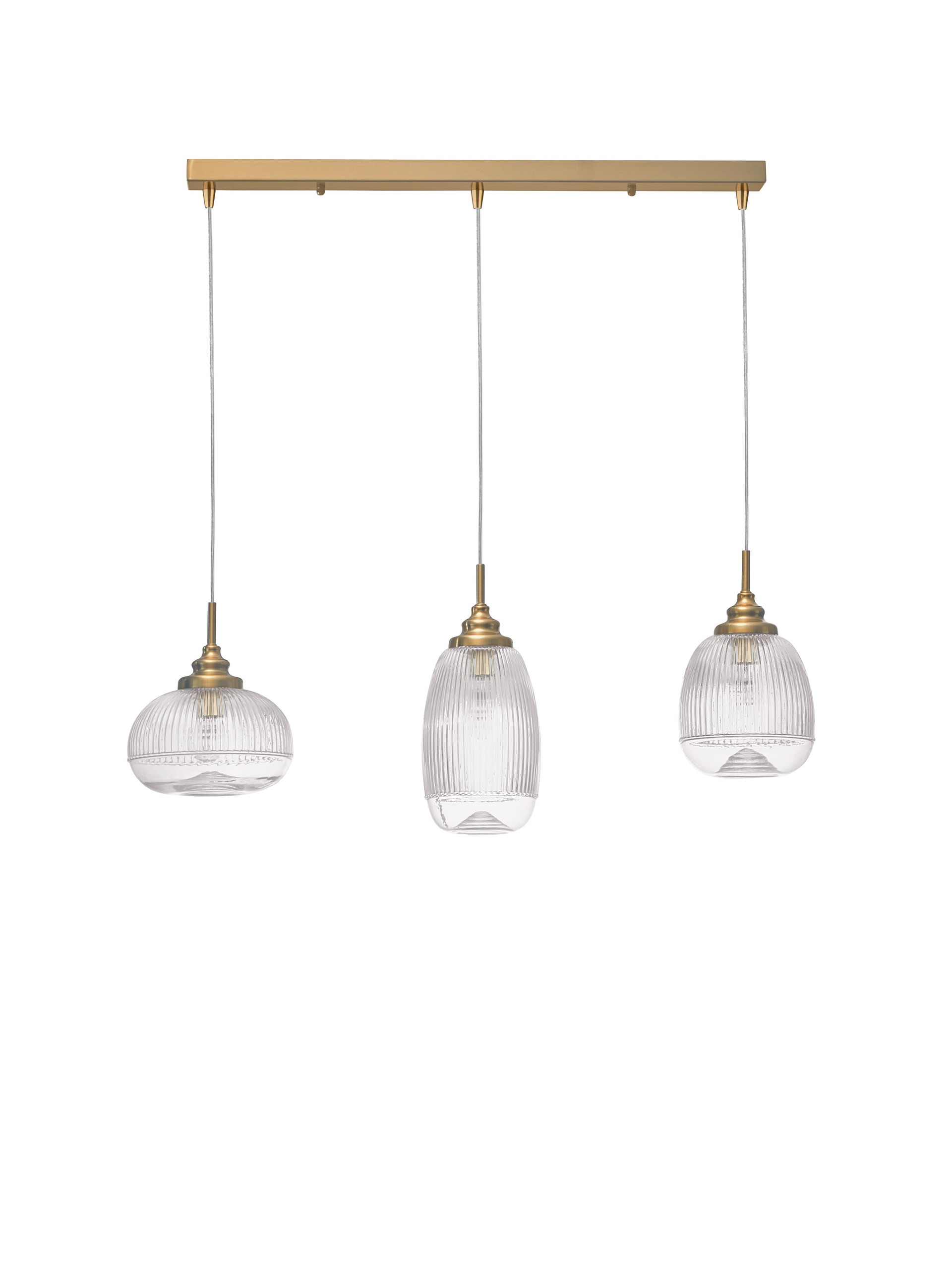 MOND | L 76.5 W 18 H 120 cm | 15 W | IP20 | Gold/Clear | Glass/Metal