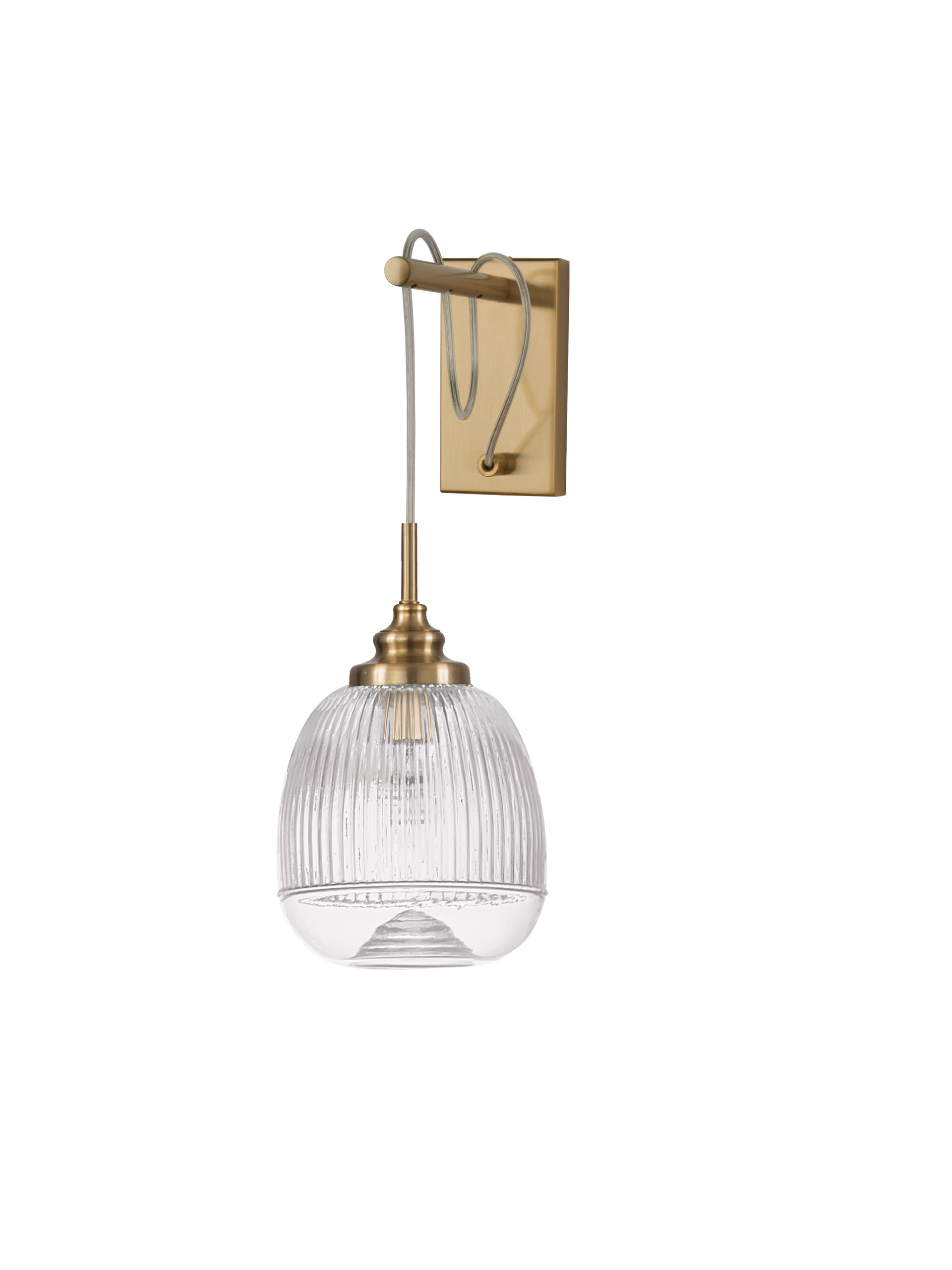 MOND | L 18 W 27.5 H 40 cm | 5 W | IP20 | Gold/Clear | Glass/Metal