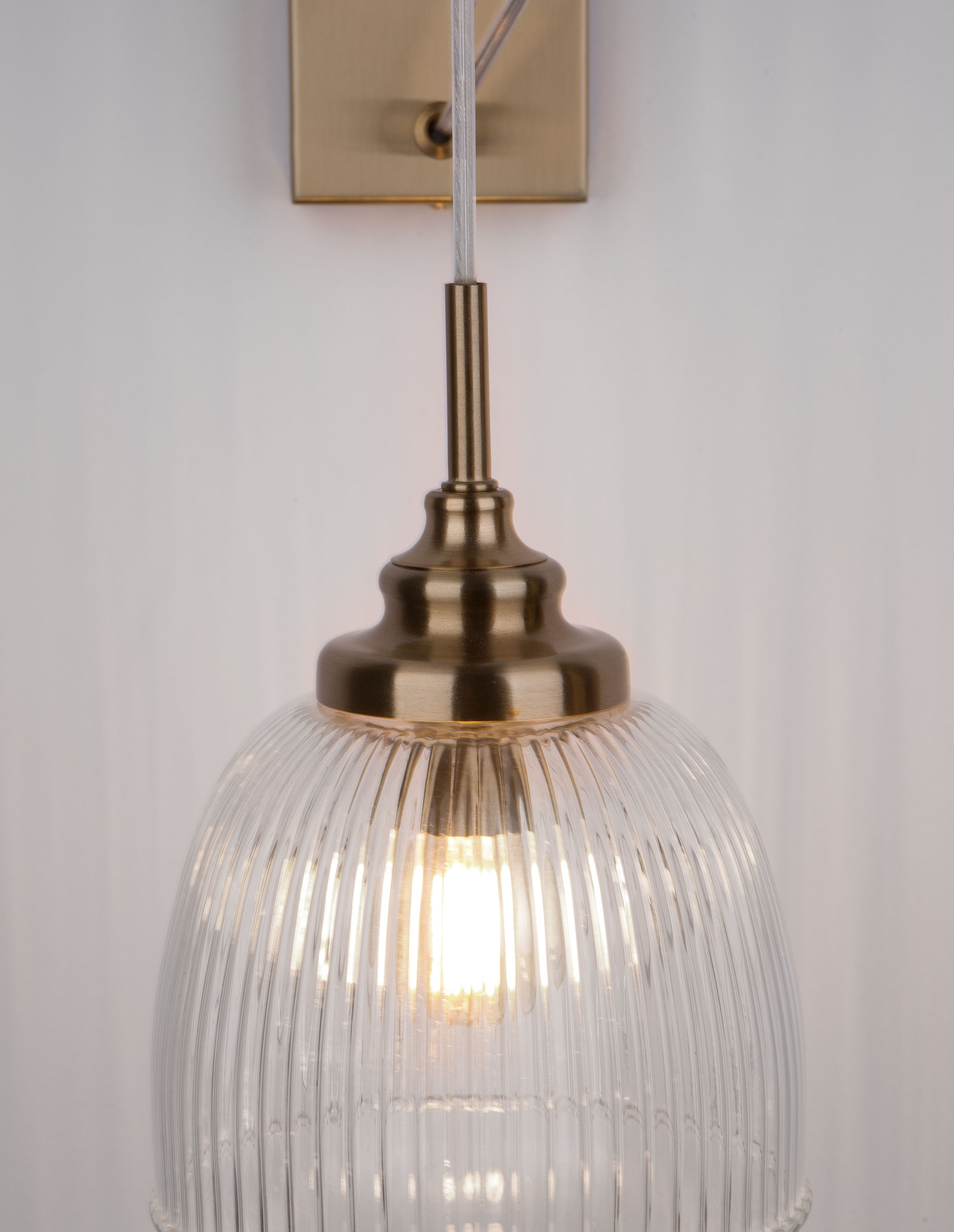 MOND | L 18 W 27.5 H 40 cm | 5 W | IP20 | Gold/Clear | Glass/Metal