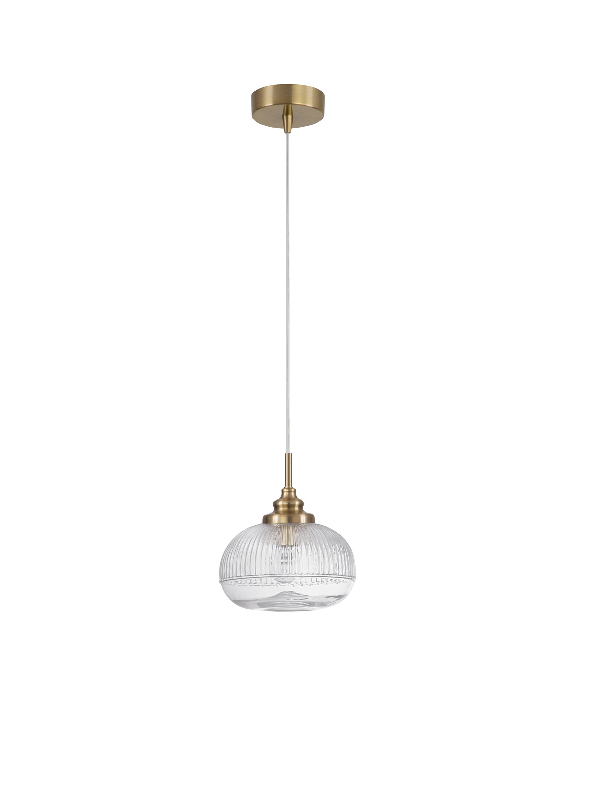 MOND | H 120 D 18 cm | 5 W | IP20 | Gold/Clear | Glass/Metal
