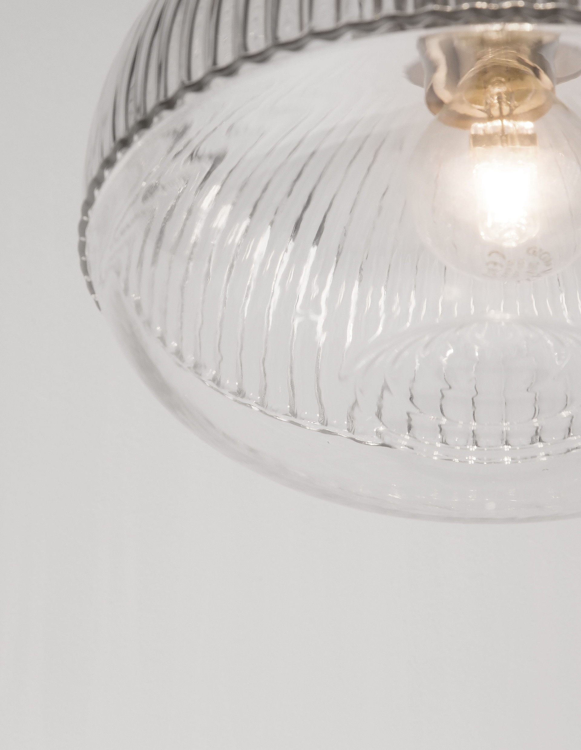 MOND | H 120 D 18 cm | 5 W | IP20 | Gold/Clear | Glass/Metal