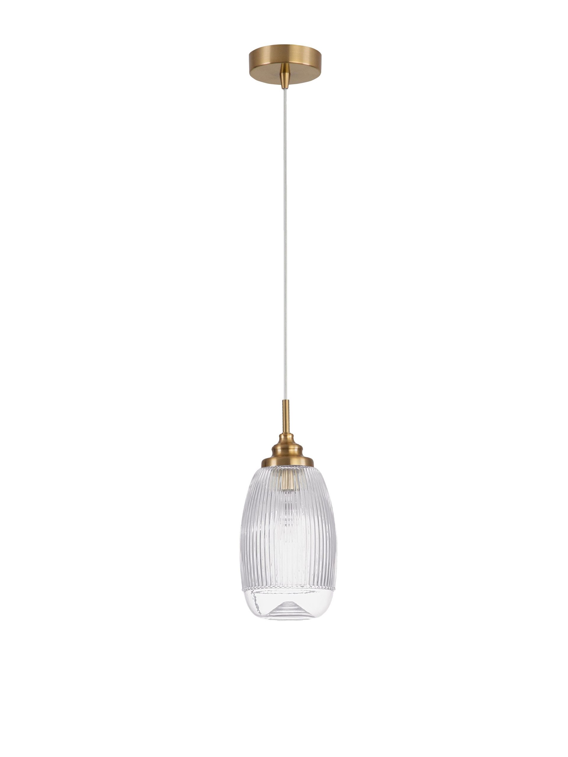 MOND | H 120 D 13 cm | 5 W | IP20 | Gold/Clear | Glass/Metal