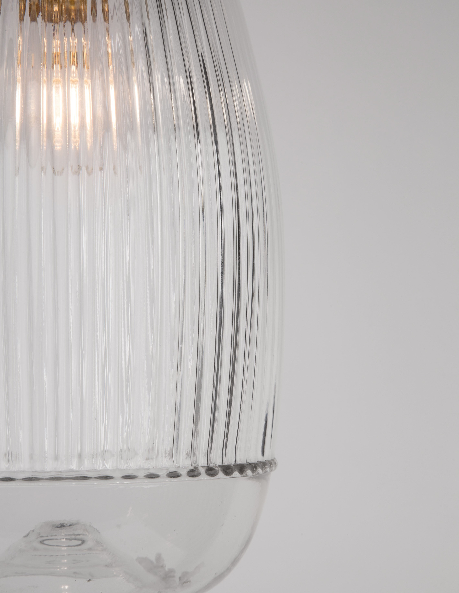 MOND | H 120 D 13 cm | 5 W | IP20 | Gold/Clear | Glass/Metal