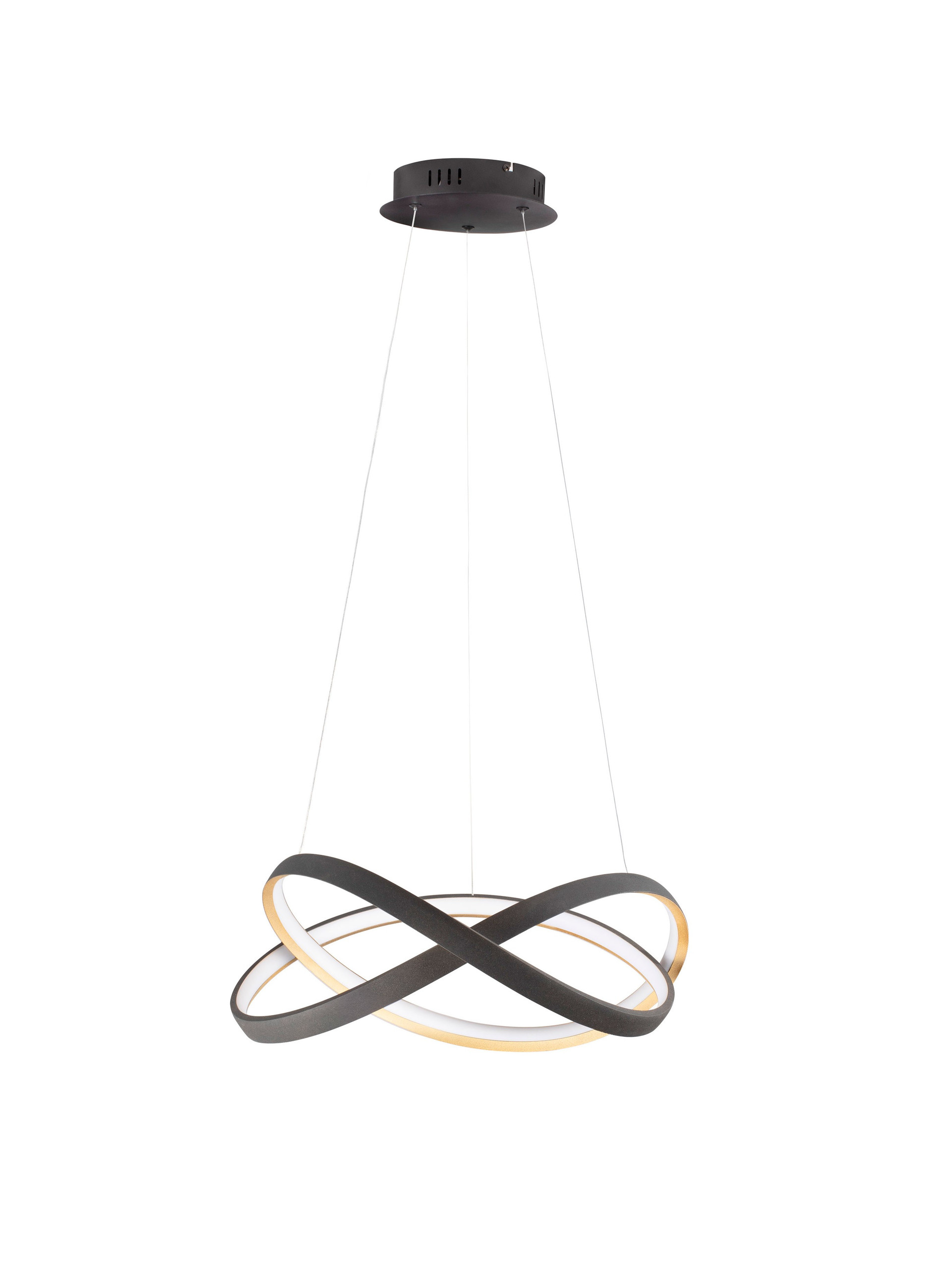 ODREY | H 120 D 50 cm | 40 W | 2700/3500/5000 K | 2033 lm | IP20 | Black/Gold | Aluminum/Acrylic