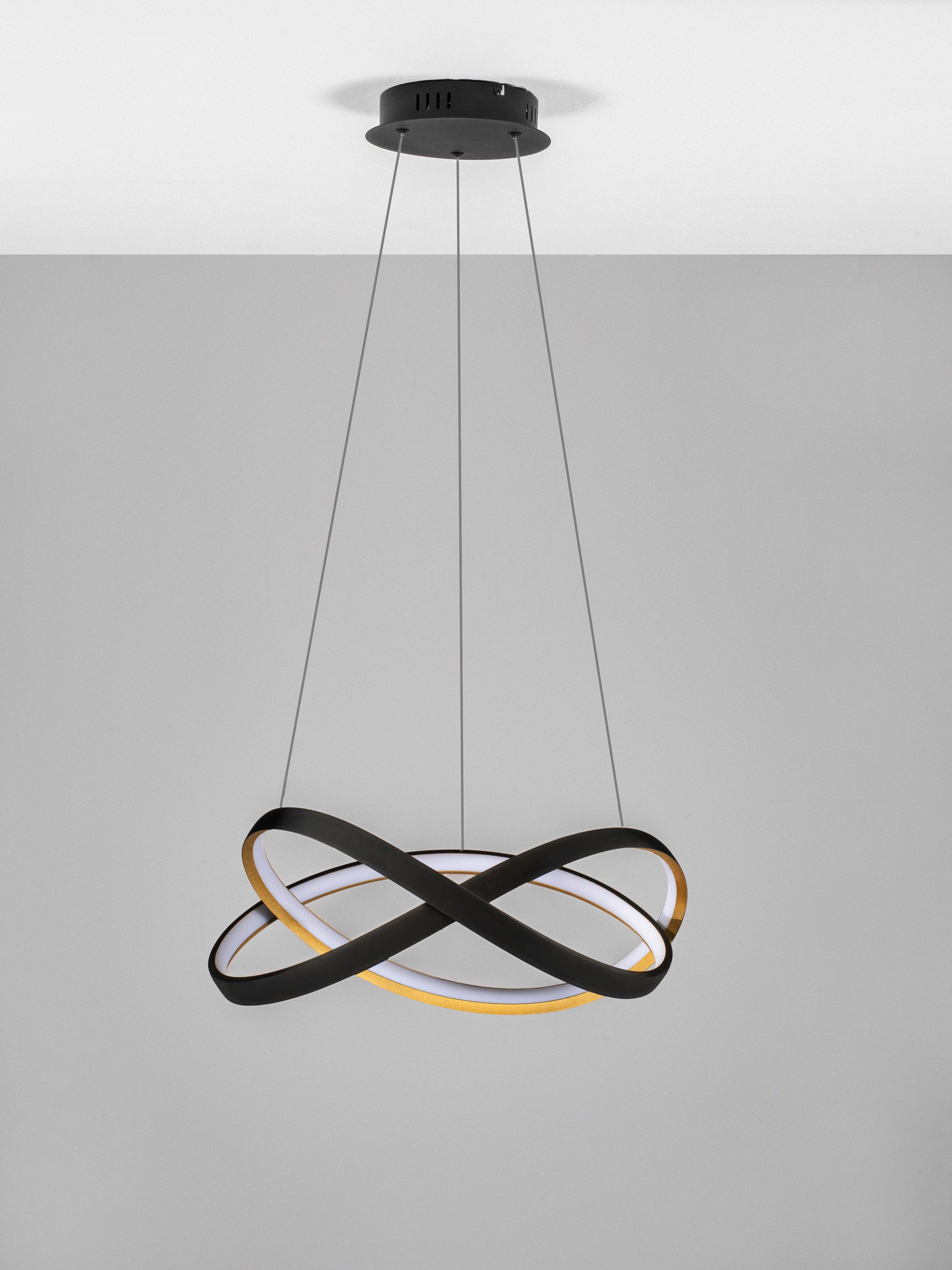 ODREY | H 120 D 50 cm | 40 W | 2700/3500/5000 K | 2033 lm | IP20 | Black/Gold | Aluminum/Acrylic