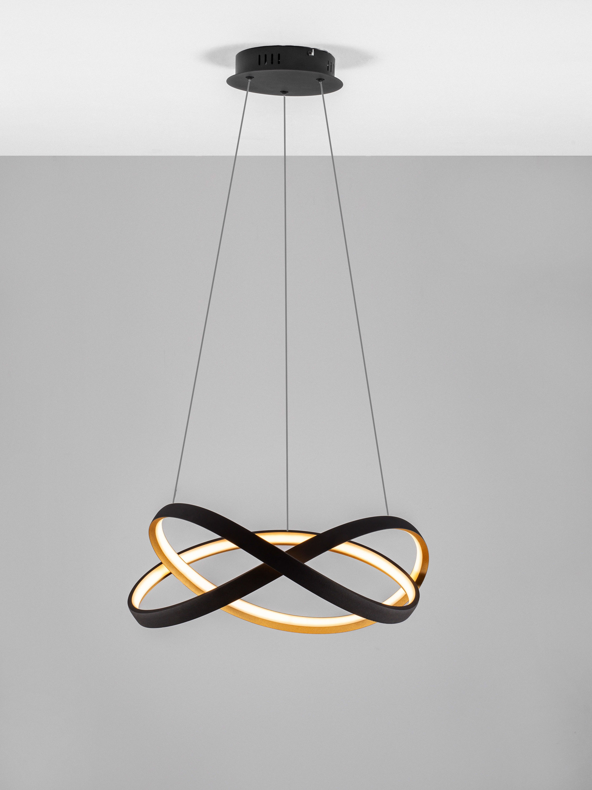 ODREY | H 120 D 50 cm | 40 W | 2700/3500/5000 K | 2033 lm | IP20 | Black/Gold | Aluminum/Acrylic