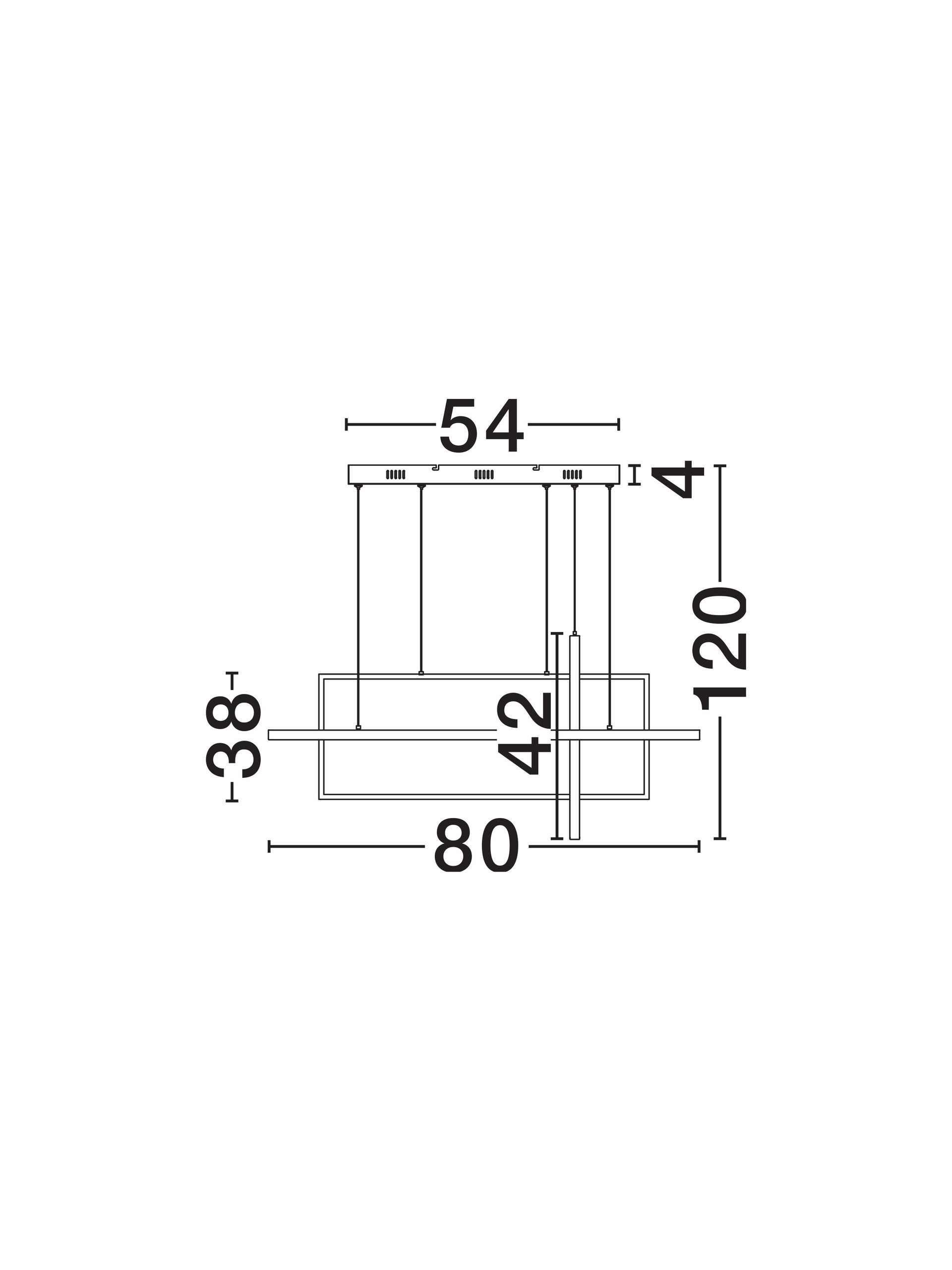 CLEA | L 80 W 38 H 120 cm | 59 W | 2700/3500/5000 K | 2129 lm | IP20 | Black | Aluminum/Acrylic