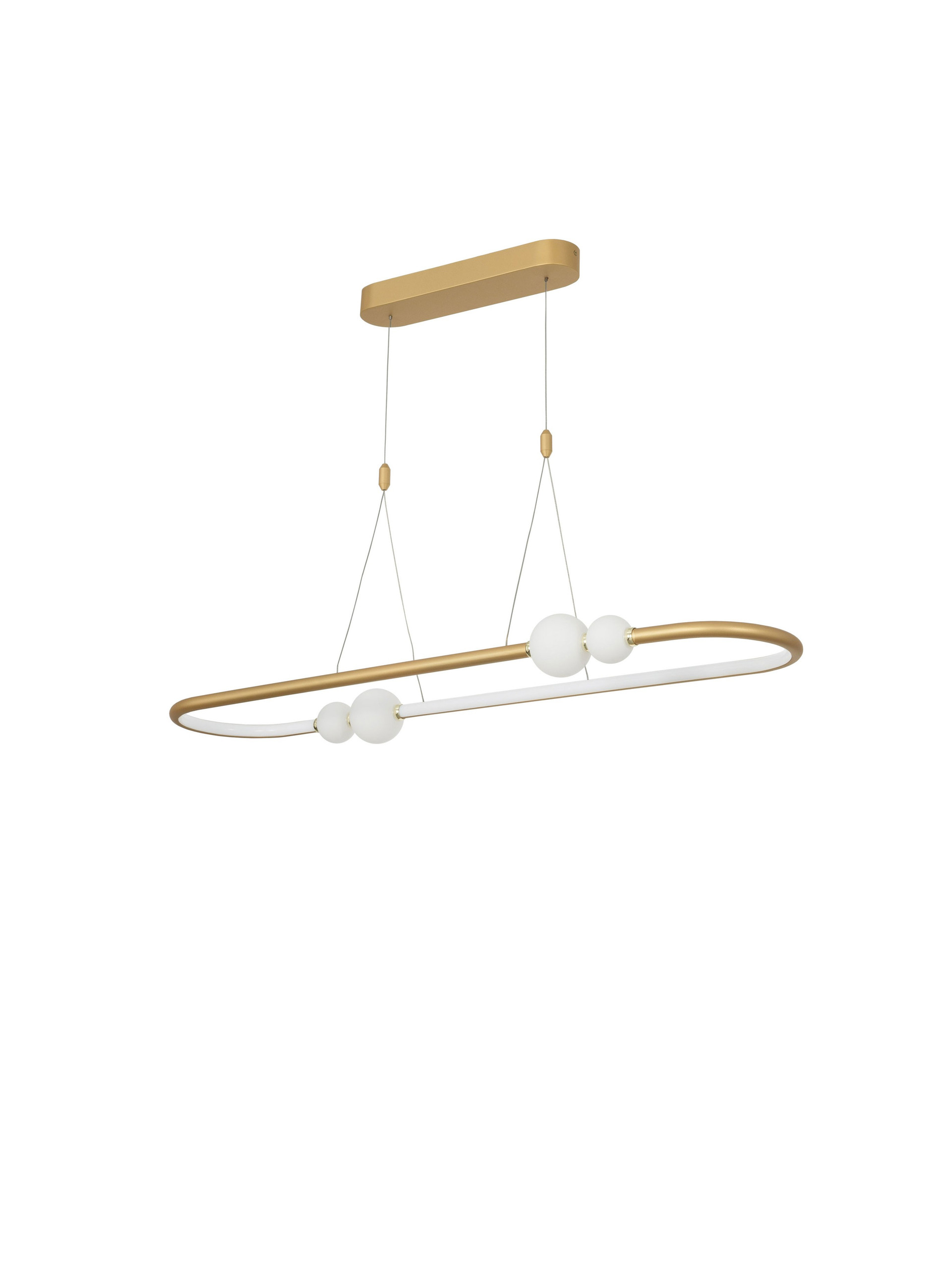 CELIA | L 100 W 29 H 120 cm | 45 W | 3000 K | 3408 lm | IP20 | White/Gold | Glass/Aluminum