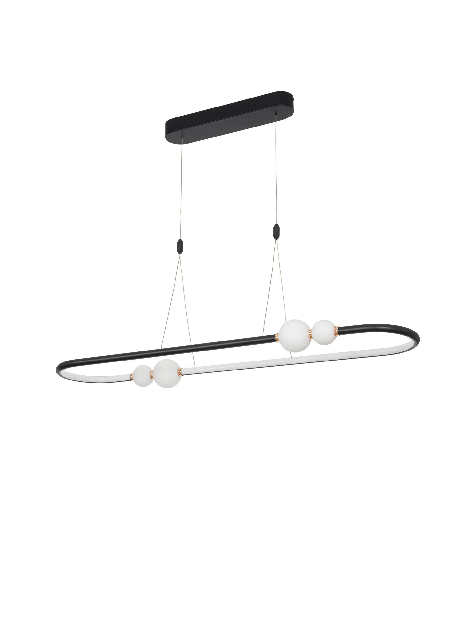 CELIA | L 100 W 29 H 120 cm | 45 W | 3000 K | 3408 lm | IP20 | Black/White | Glass/Aluminum