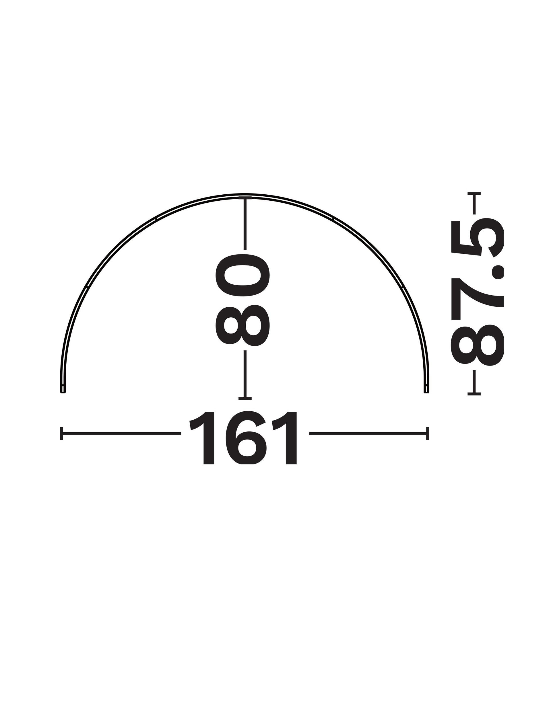 Minimal B-Track Black Curved-D160-180 thumbnail