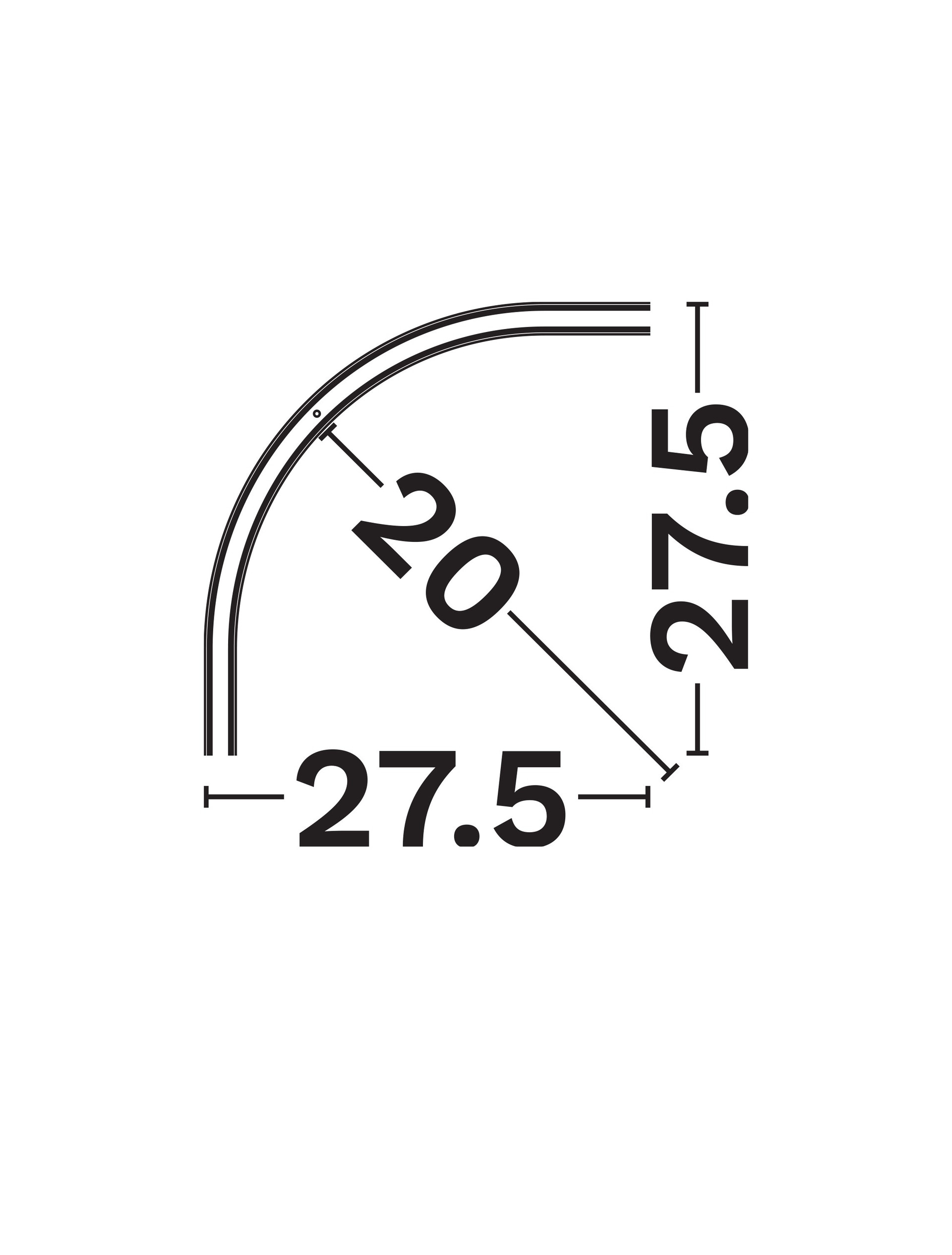 Minimal B-Track Black Curved-D40-90 thumbnail