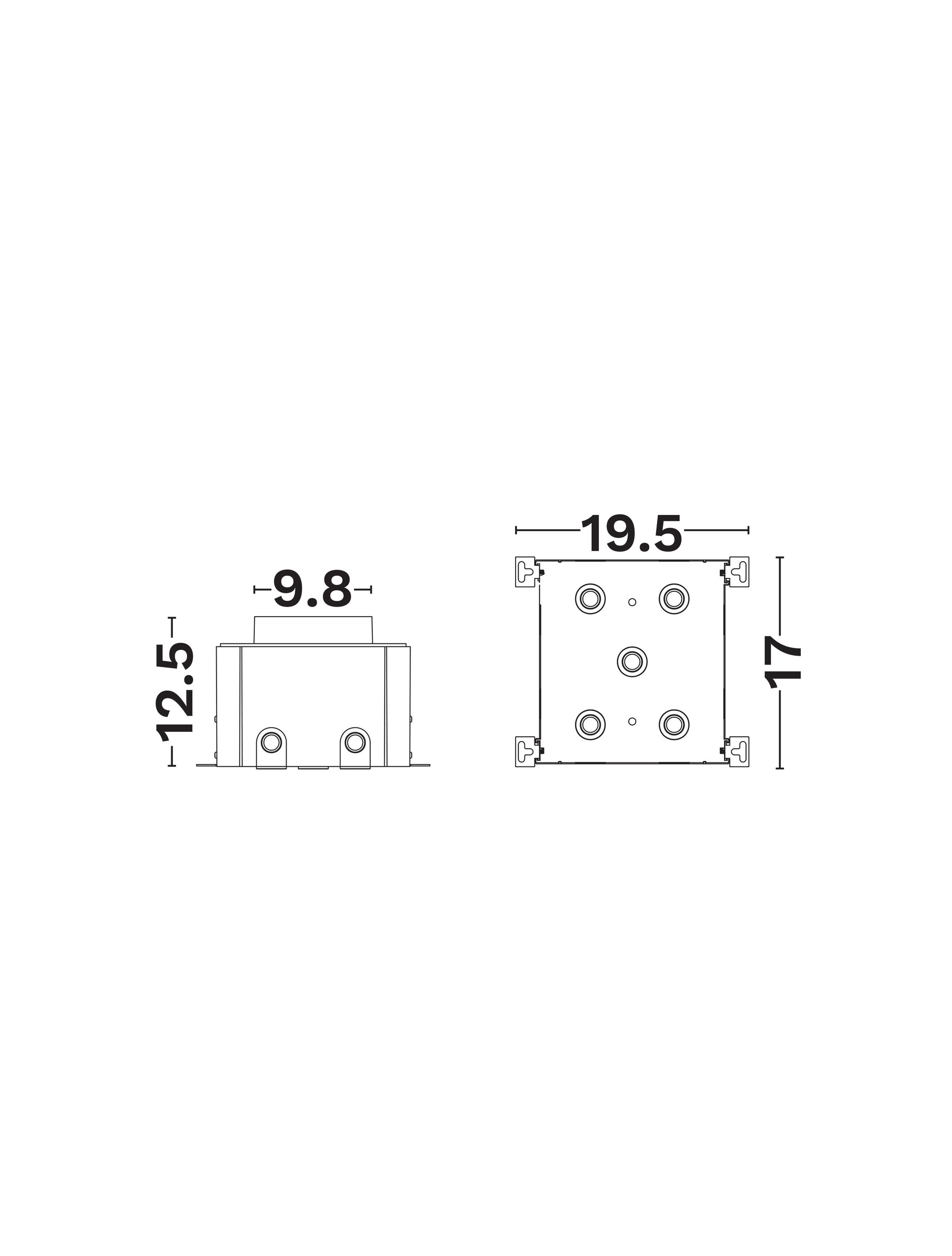 Dusty B-Ground Black PVC-L17-9844200 | L 17 W 19.5 H 12.5 cm | Black | PVC