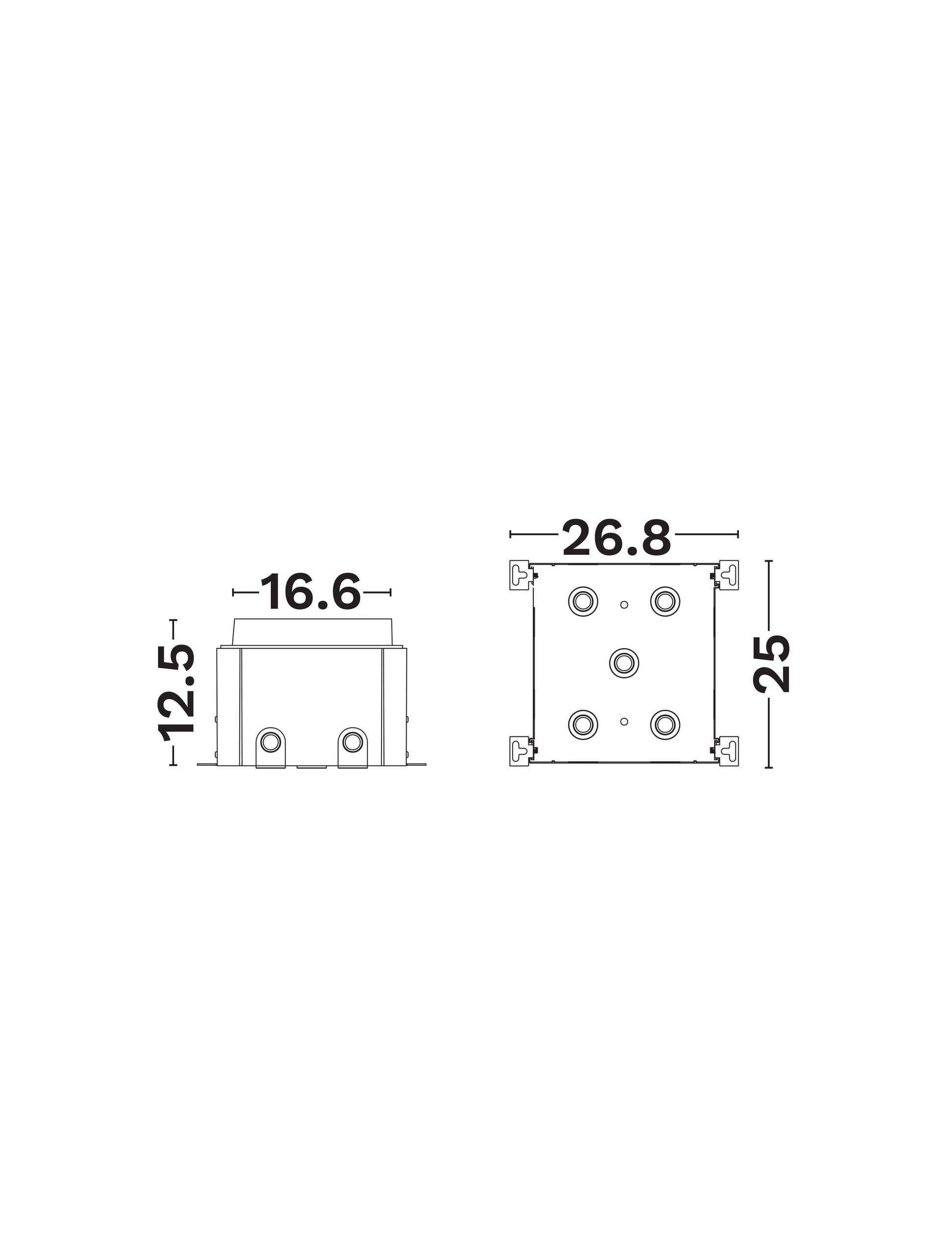 Dusty B-Ground Black PVC-L25-9844202 | L 25 W 26.8 H 12.5 cm | Black | PVC
