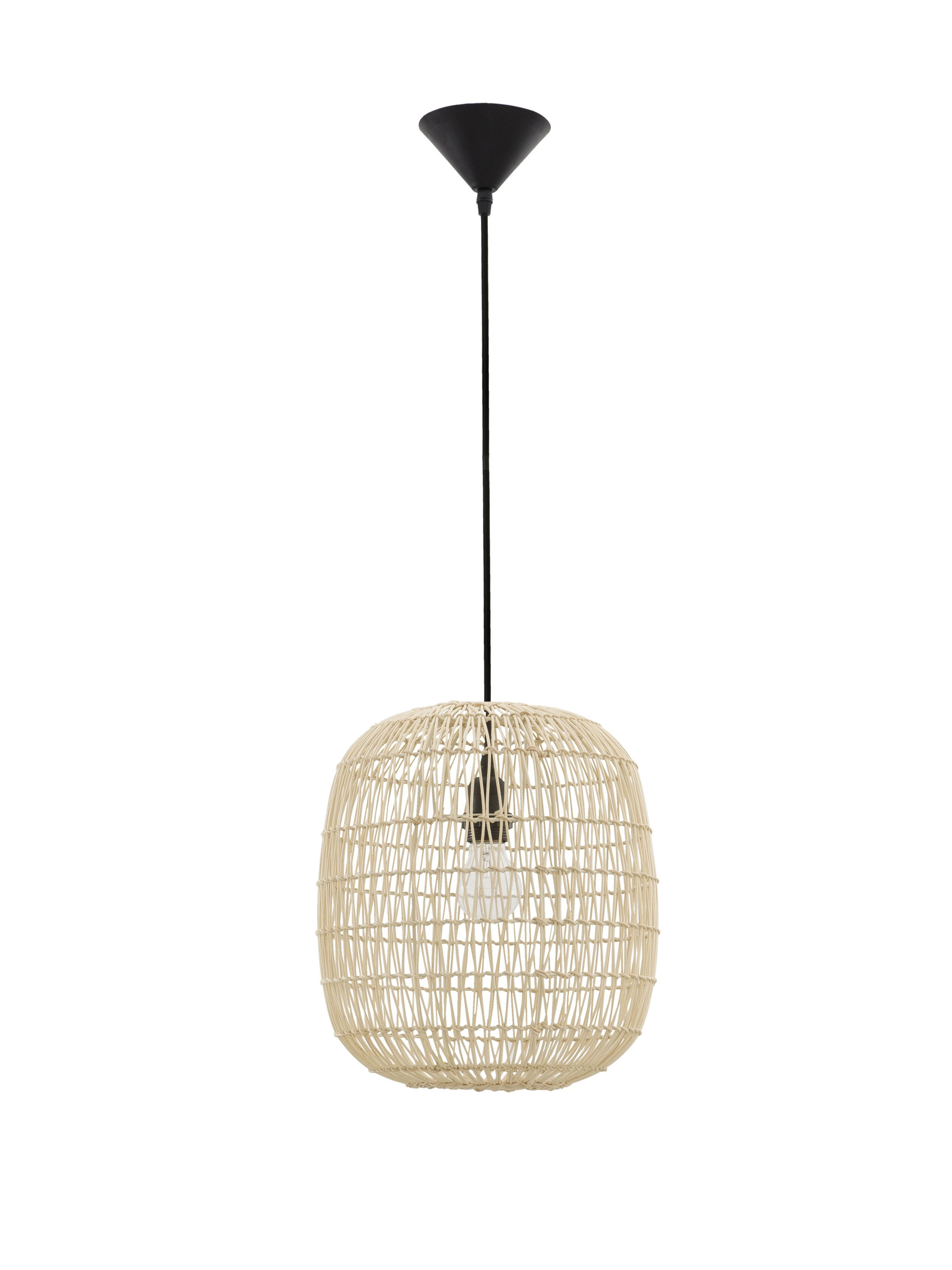 MELODY | H 215 D 30.5 cm | 12 W | IP20 | Beige | Steel/Rattan