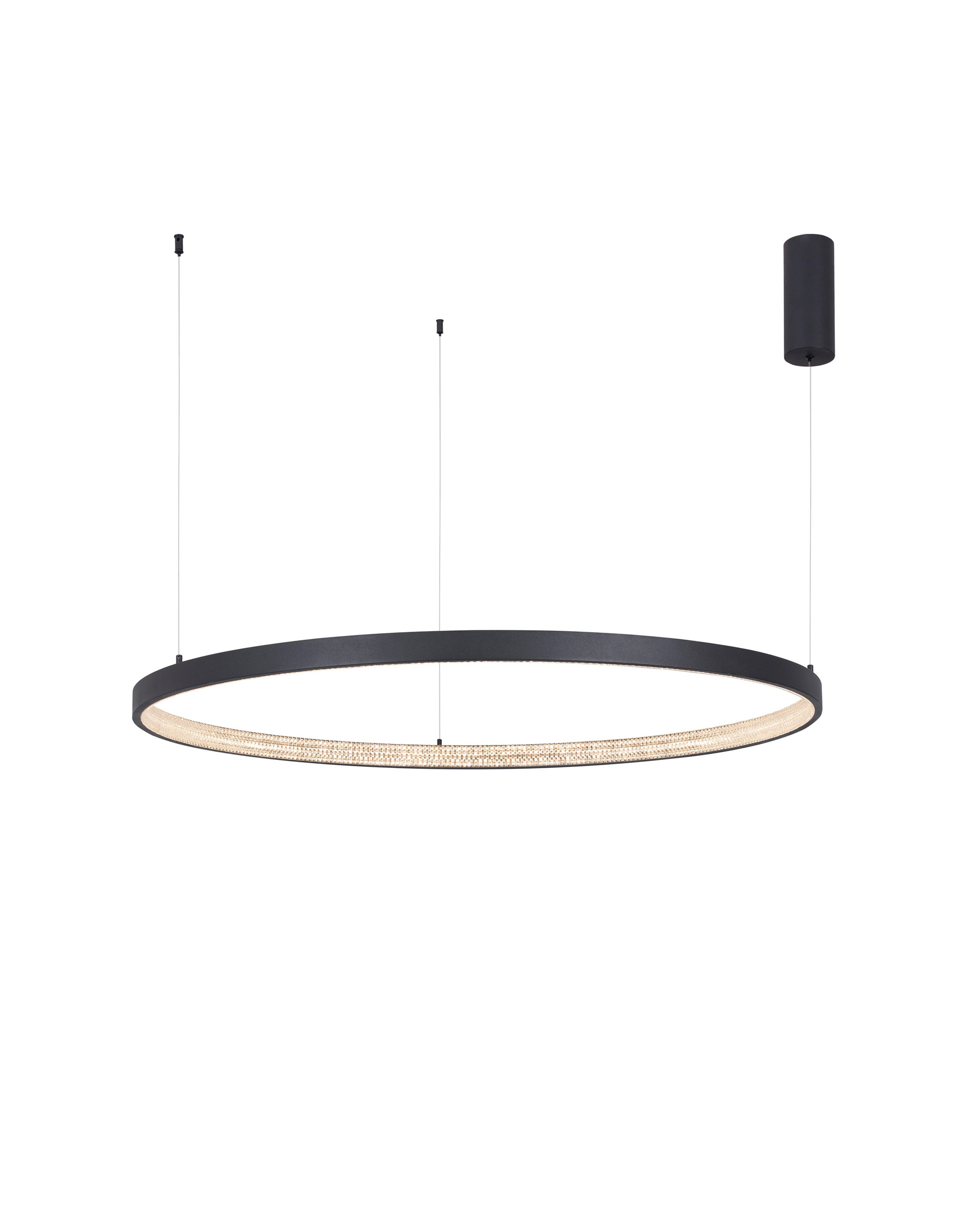 PRESTON | H 120 D 110 cm | 60 W | 3000 K | 4030 lm | IP20 | Black | Aluminum/Acrylic