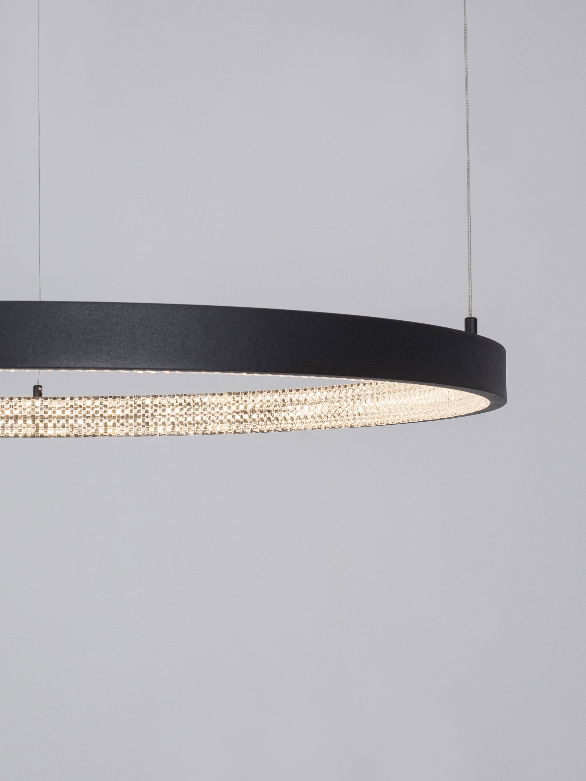 PRESTON | H 120 D 80 cm | 50 W | 3000 K | 2727 lm | IP20 | Black | Aluminum/Acrylic
