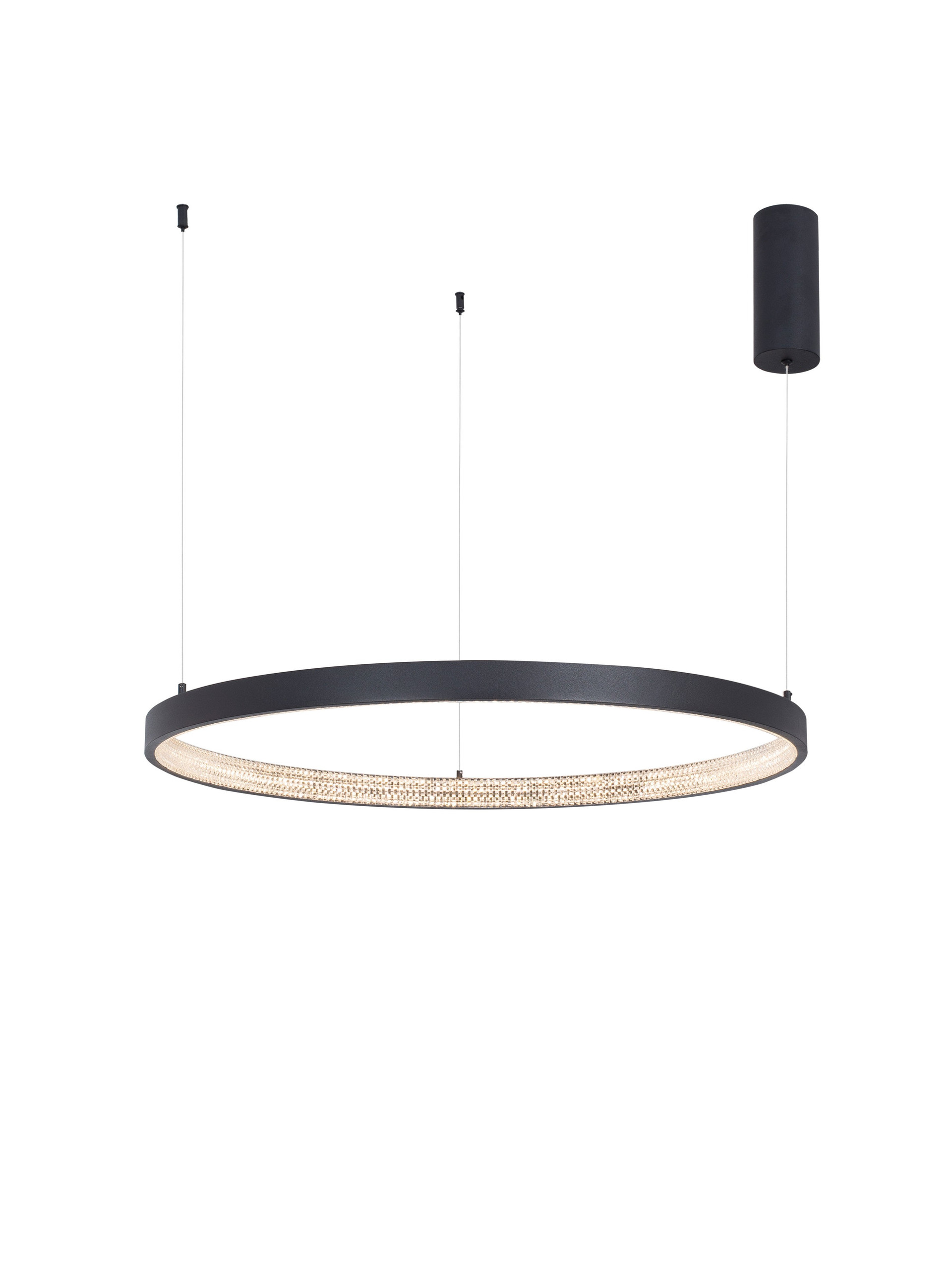 PRESTON | H 120 D 80 cm | 50 W | 3000 K | 2727 lm | IP20 | Black | Aluminum/Acrylic