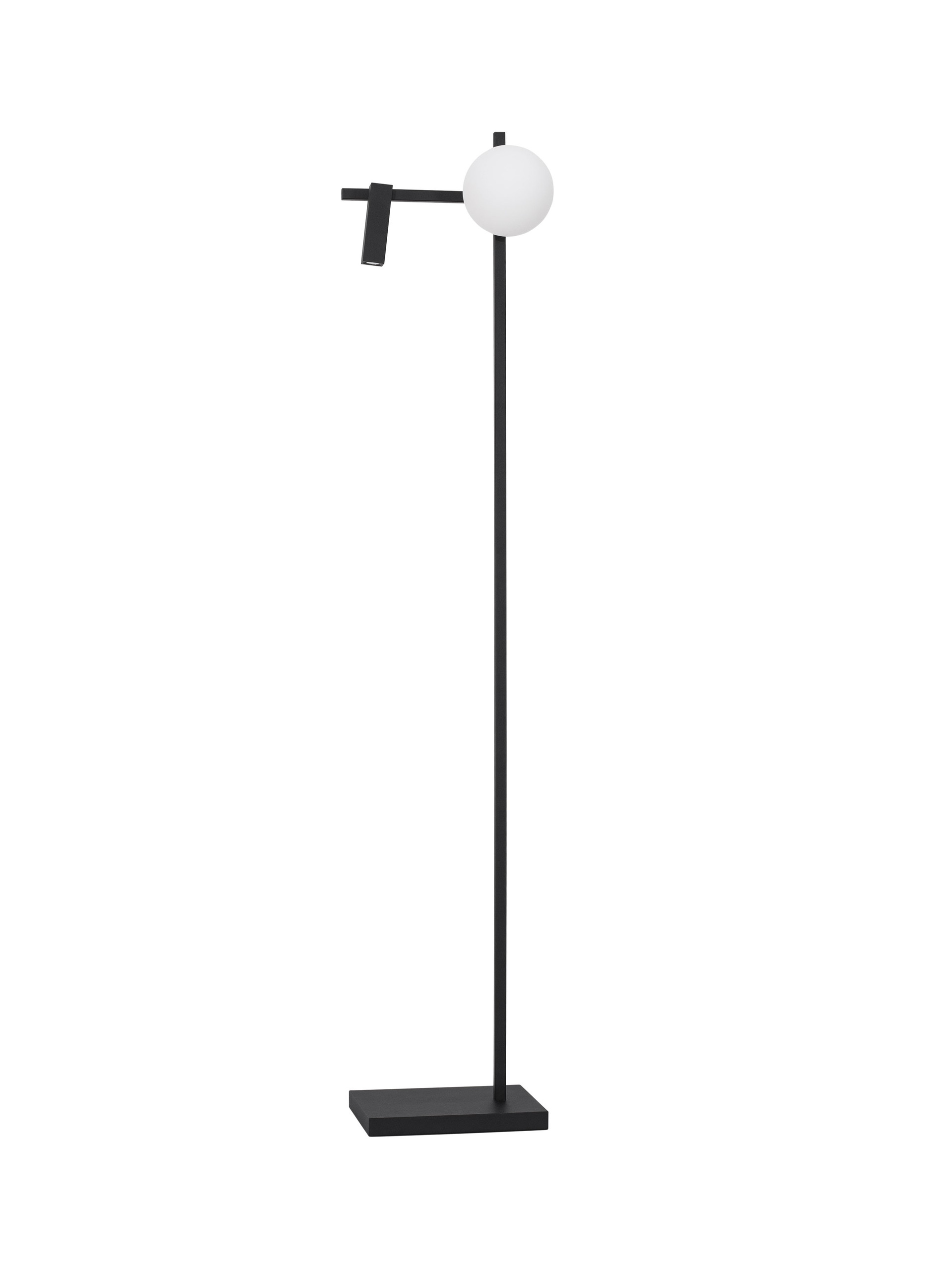 JOLINE | L 26.5 W 16.5 H 150 cm | 9 W | 3200 K | 650 lm | IP20 | Negro/Blanco | Vidrio/Aluminio/Metal