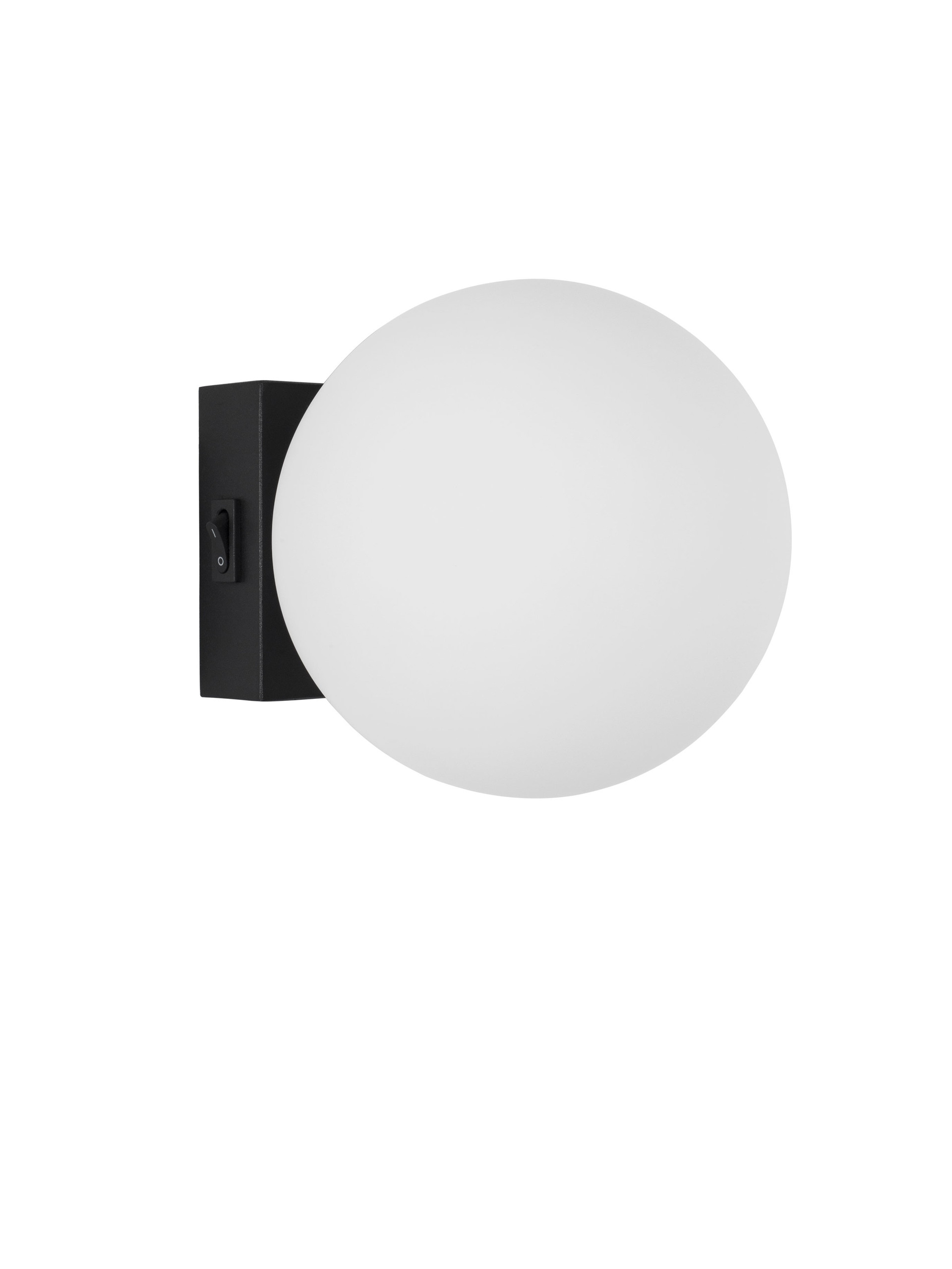 JOLINE | H 14.5 D 12.5 cm | 6 W | 3200 K | 450 lm | IP20 | Schwarz/Weiß | Glas/Aluminium/Metall