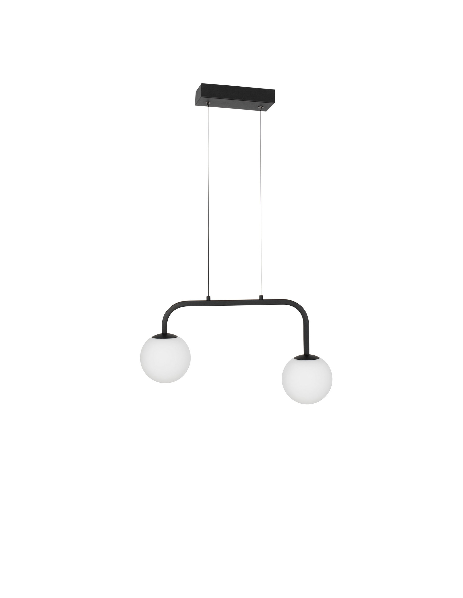 JOLINE | L 35 W 12.5 H 115 cm | 16 W | 3000 K | 1030 lm | IP20 | Schwarz/Weiß | Glas/Metall