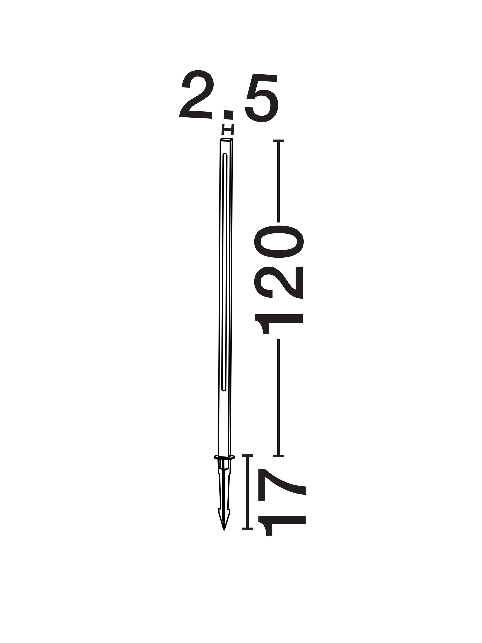 EVEN | L 2.5 W 2.5 H 120 cm | 19 W | 3000 K | 828 lm | IP65 | Black | Aluminum