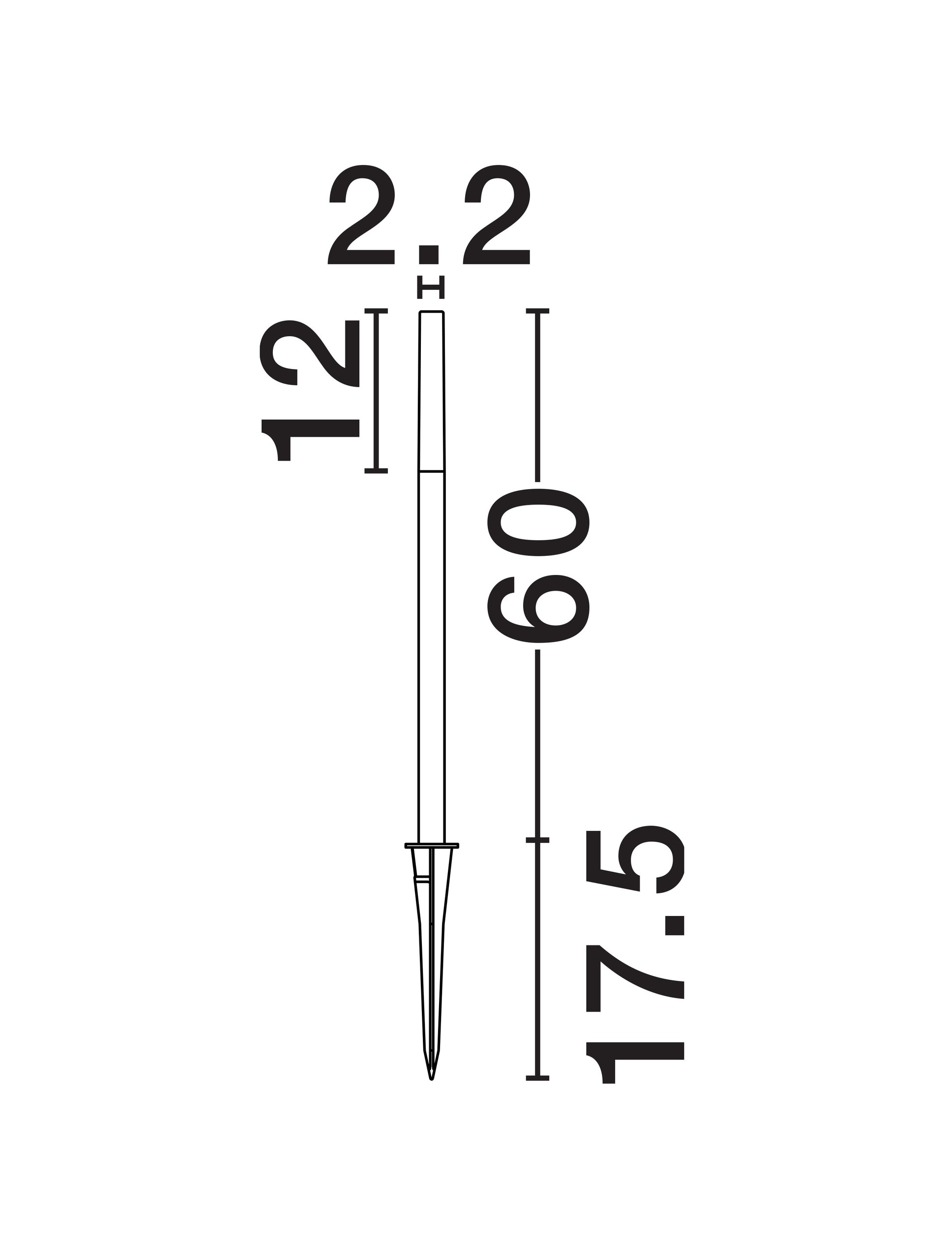 SLICK | H 60 D 2.2 cm | 3 W | 3000 K | 160 lm | IP65 | Corten | Stainless Steel