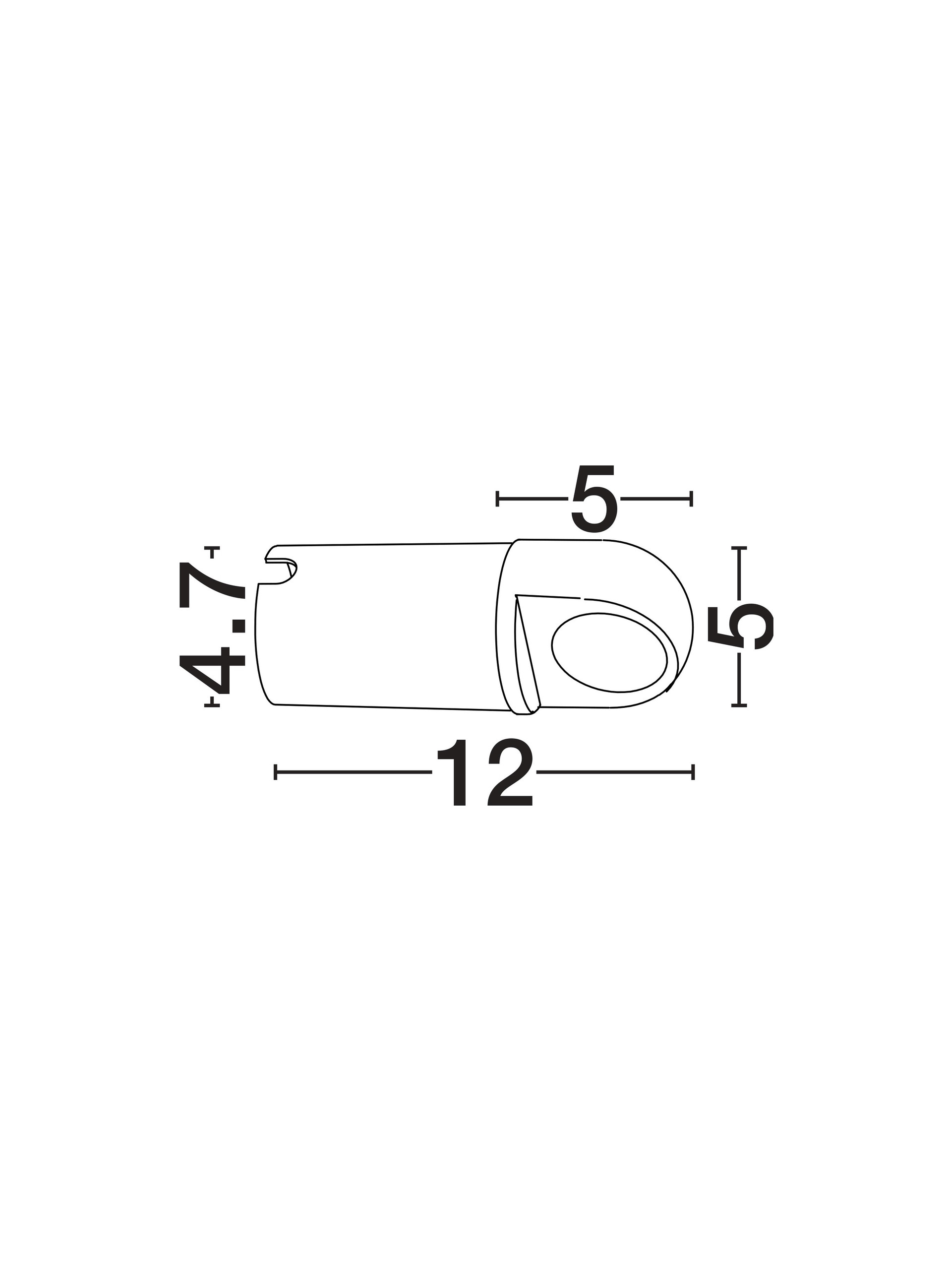 LEAD | W 12 D 5 cm | 3 W | 3000 K | 200 lm | IP65 | Black | Aluminum