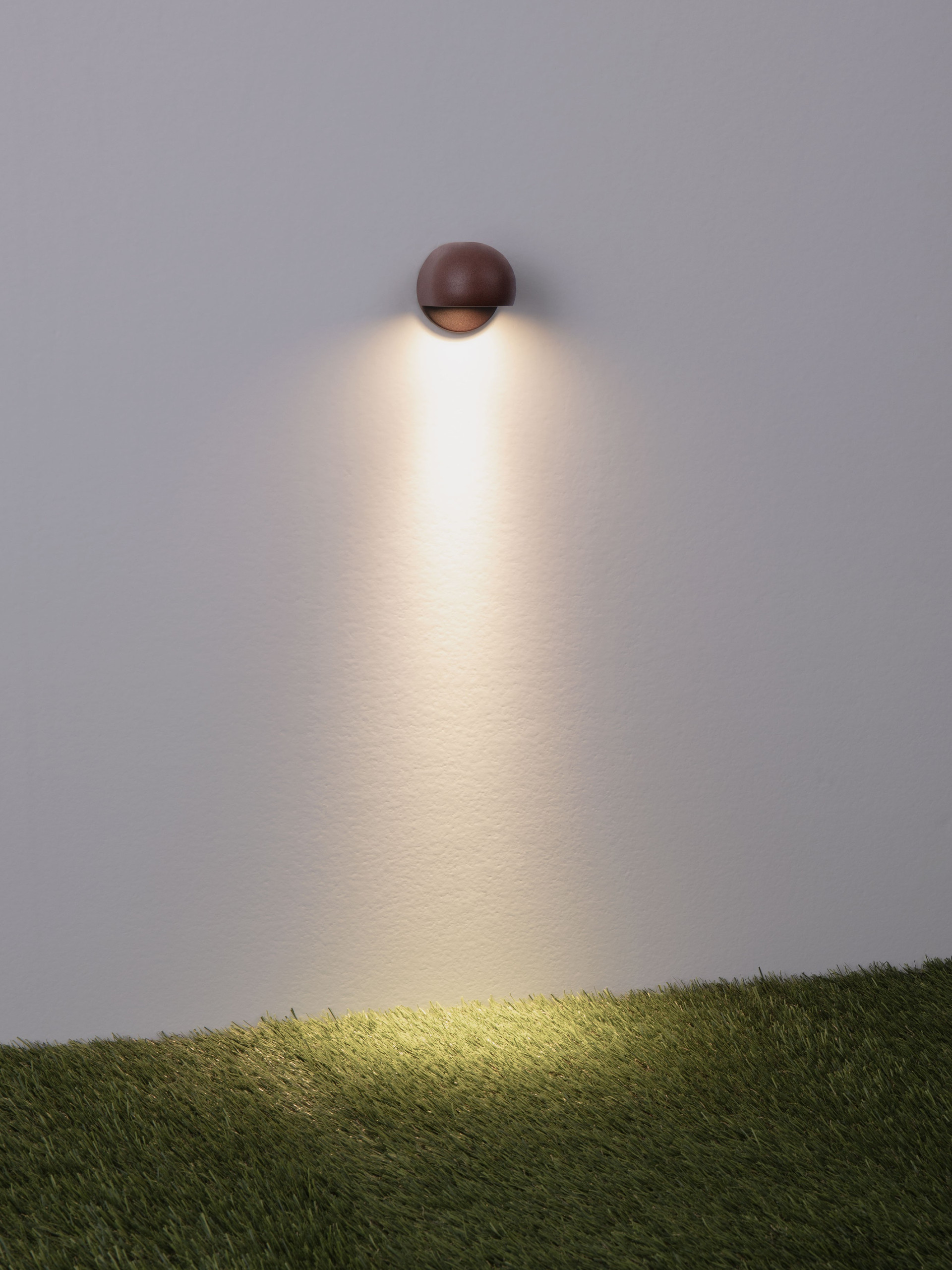 LEAD | W 12 D 5 cm | 3 W | 3000 K | 200 lm | IP65 | Corten | Aluminum