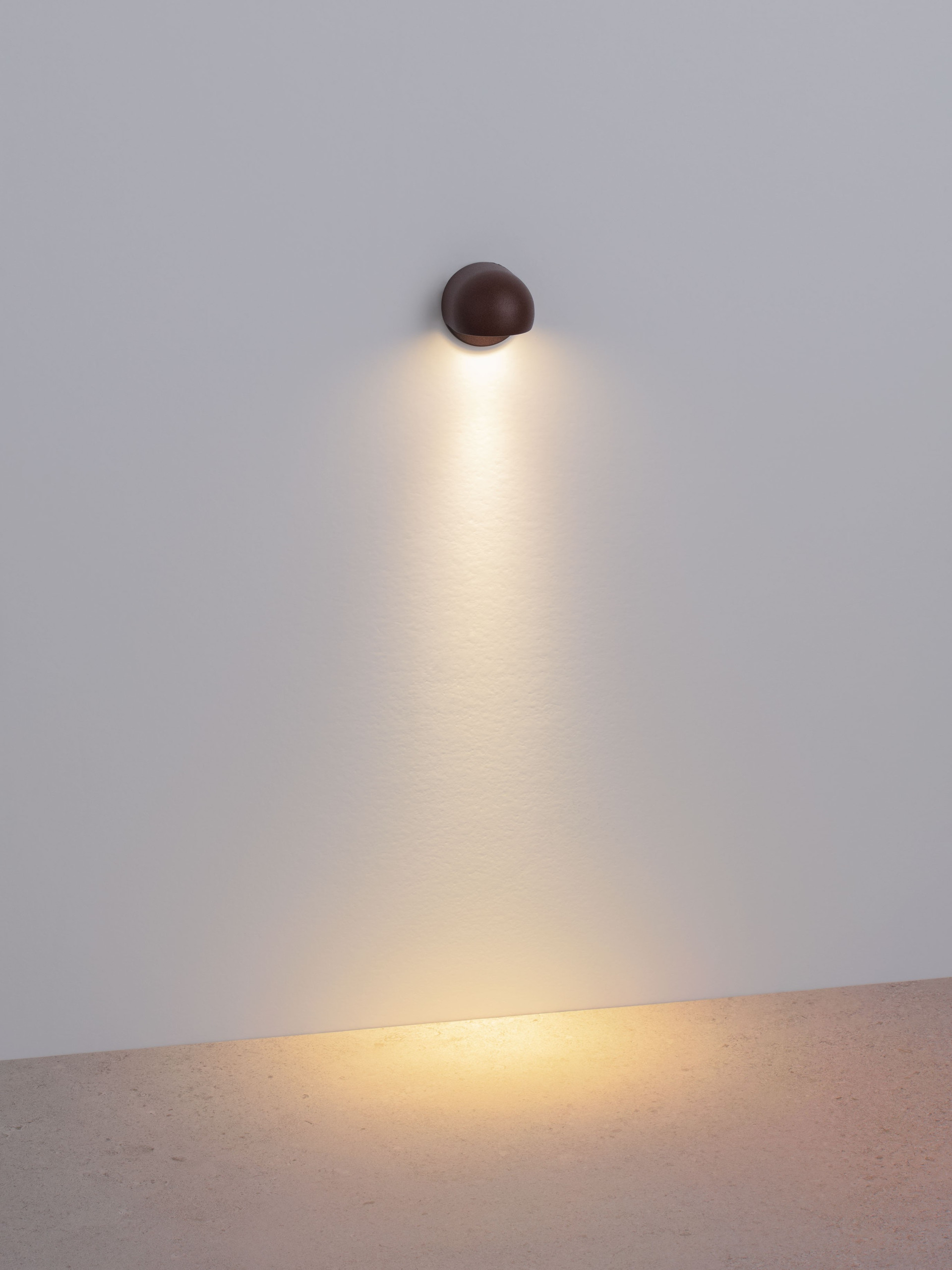 LEAD | W 12 D 5 cm | 3 W | 3000 K | 200 lm | IP65 | Corten | Aluminum