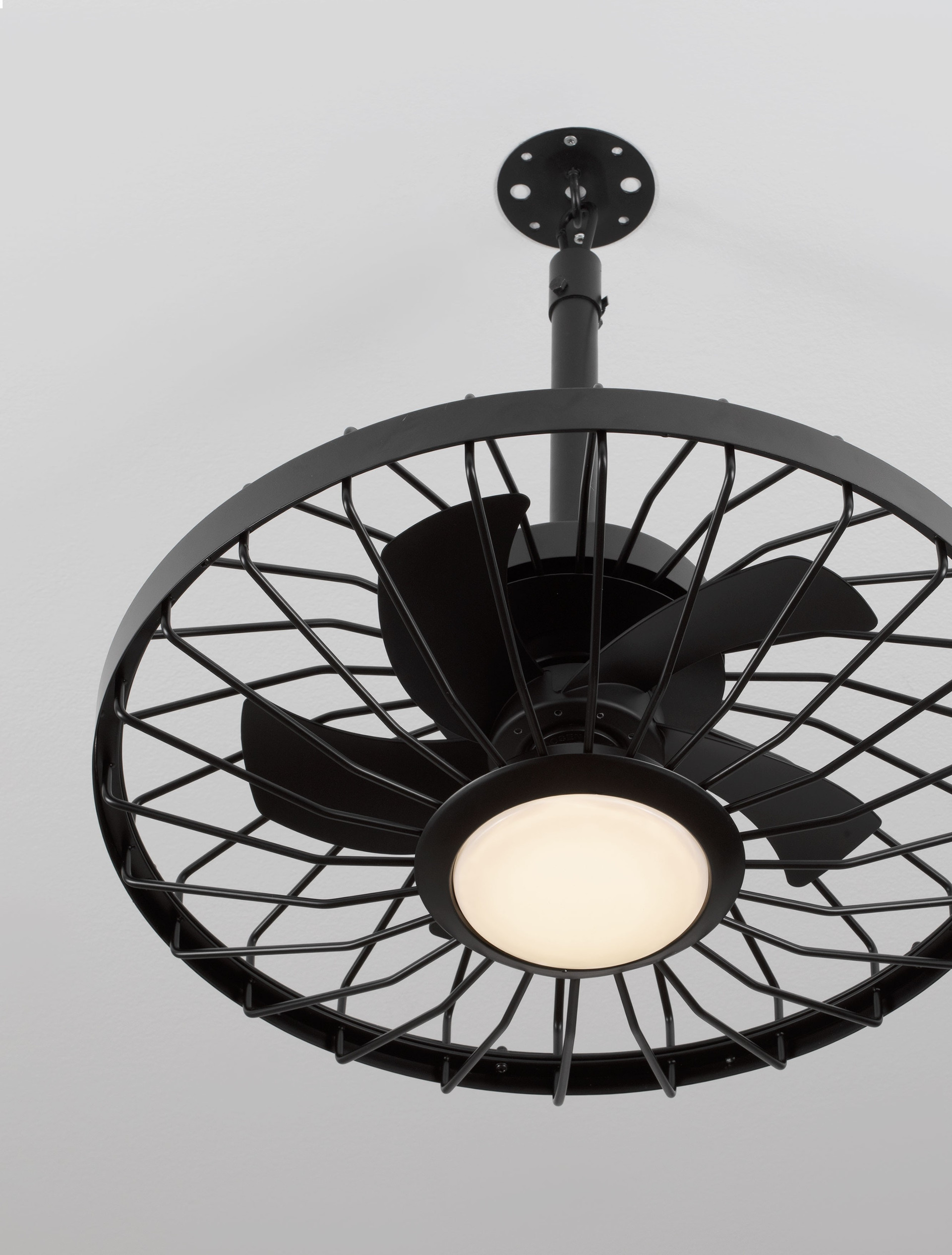 BRIZZY | D 50 cm | 20 W | 3000/4000/6500 K | 1110 lm | IP54 | Black | Metal/ABS