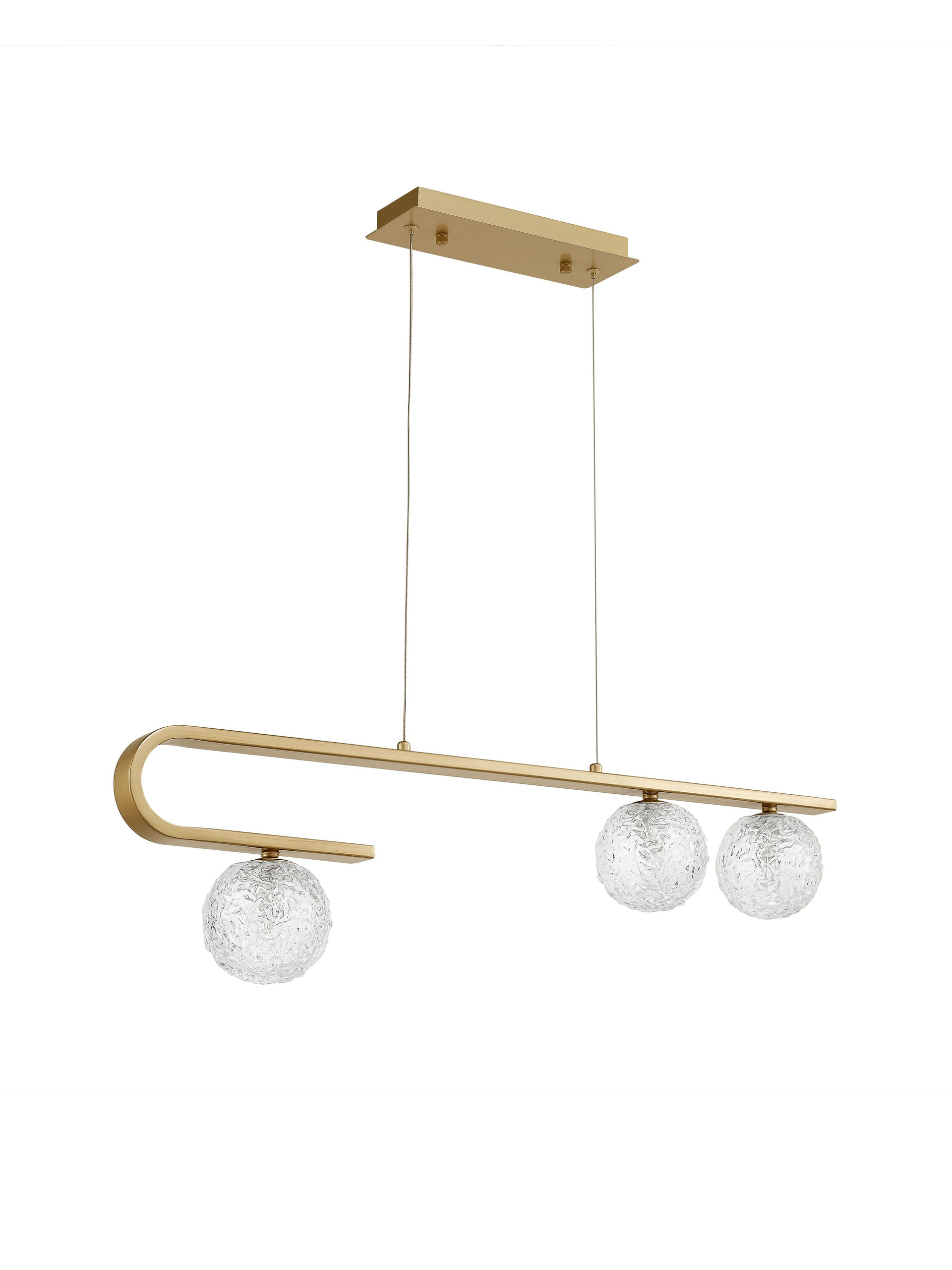 MIRANO | L 80 W 10 H 180 cm | 15 W | IP20 | Gold | Stahl/Glas