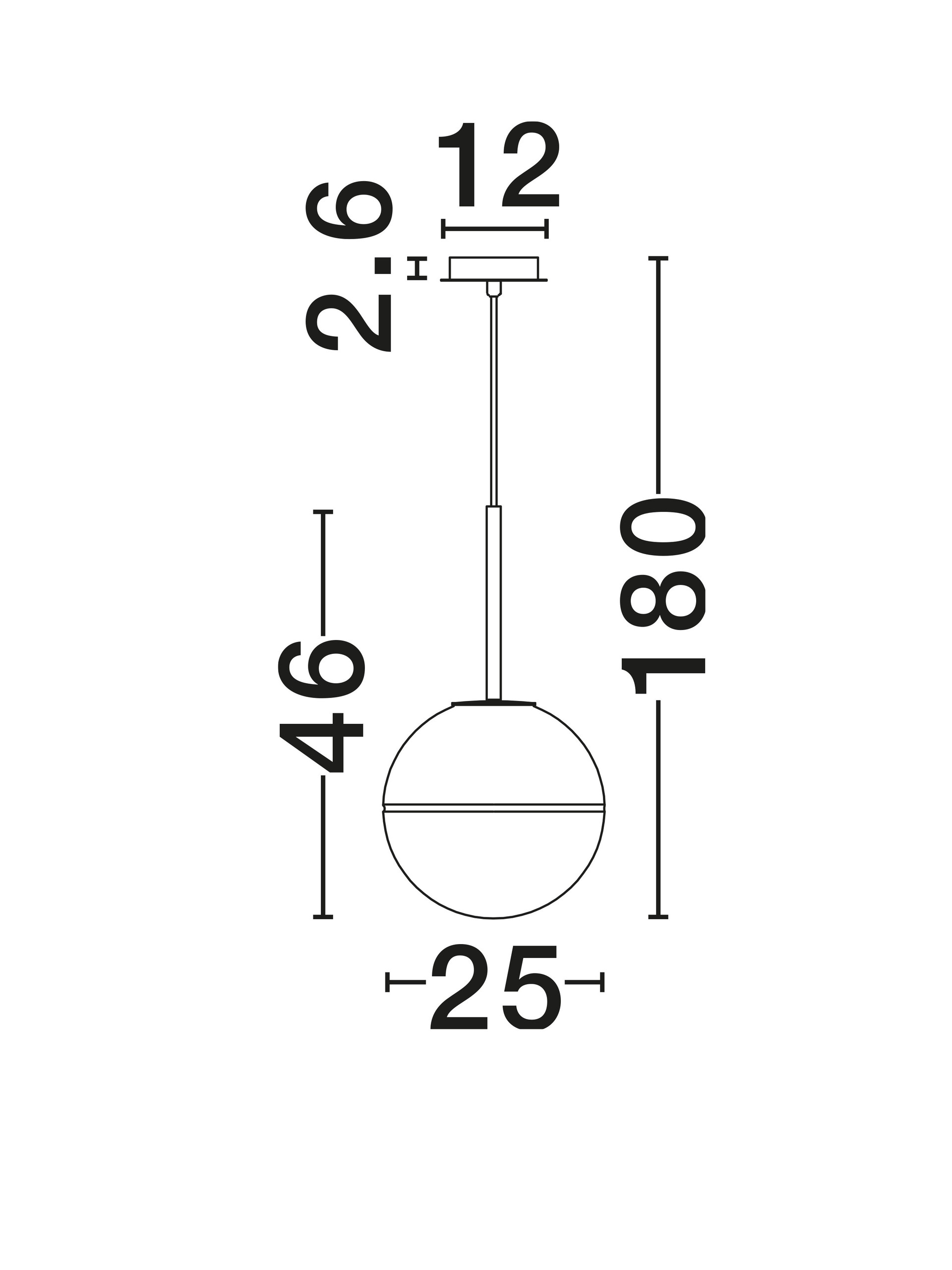 CANTONA | H 180 D 25 cm | 12 W | IP20 | Blanc/Or | Acier/Verre