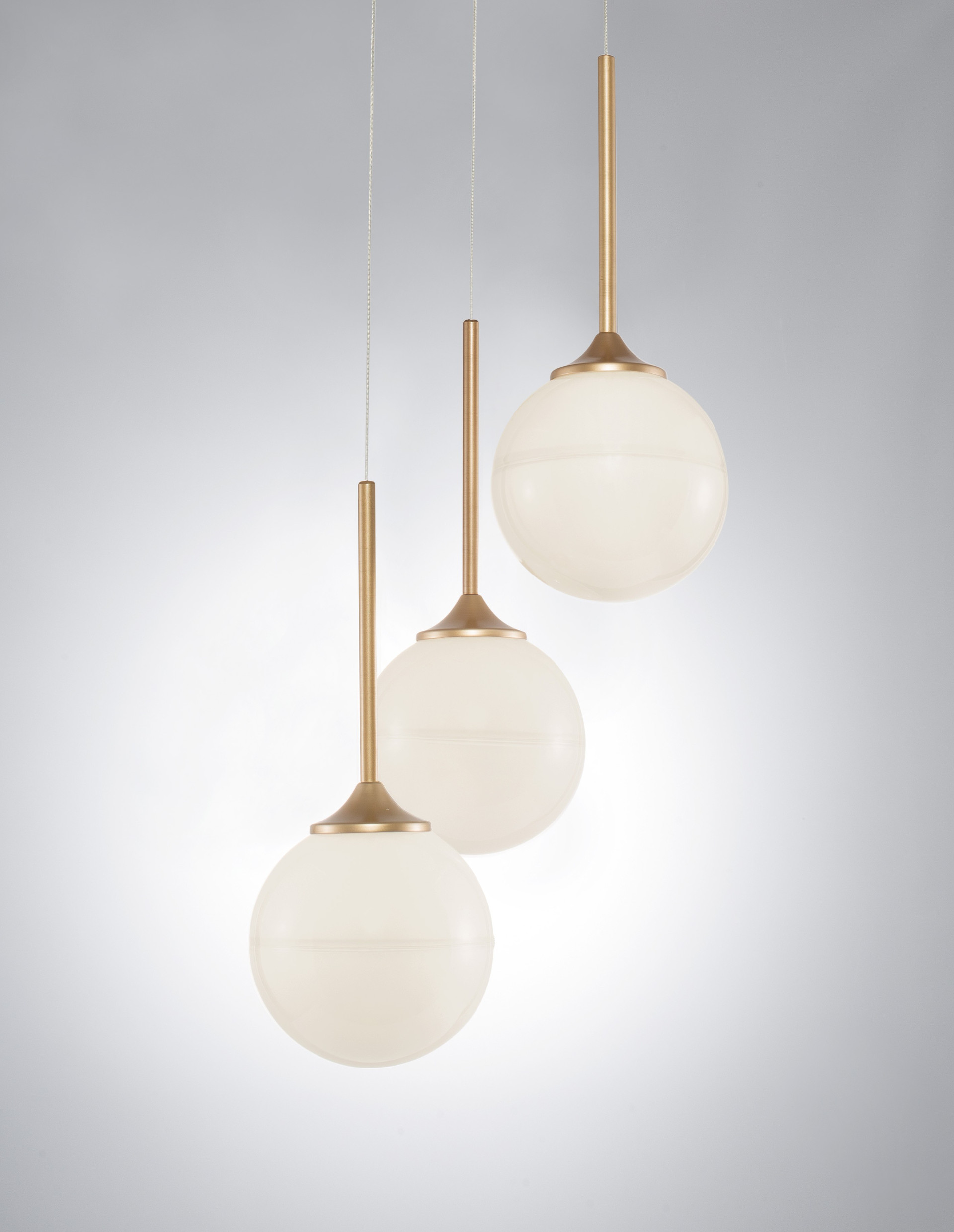 CANTONA | H 180 D 29.5 cm | 15 W | IP20 | Blanco/Oro | Acero/Vidrio