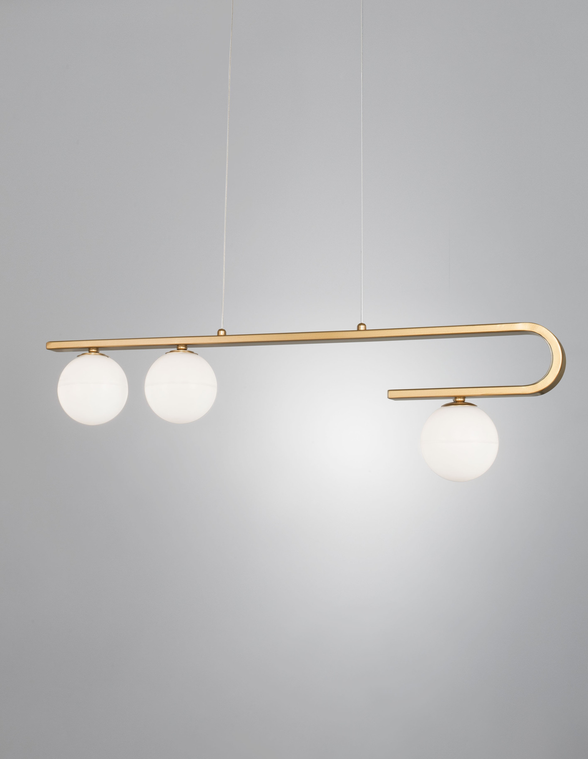 CANTONA | L 80 W 11 H 180 cm | 15 W | IP20 | White/Gold | Steel/Glass