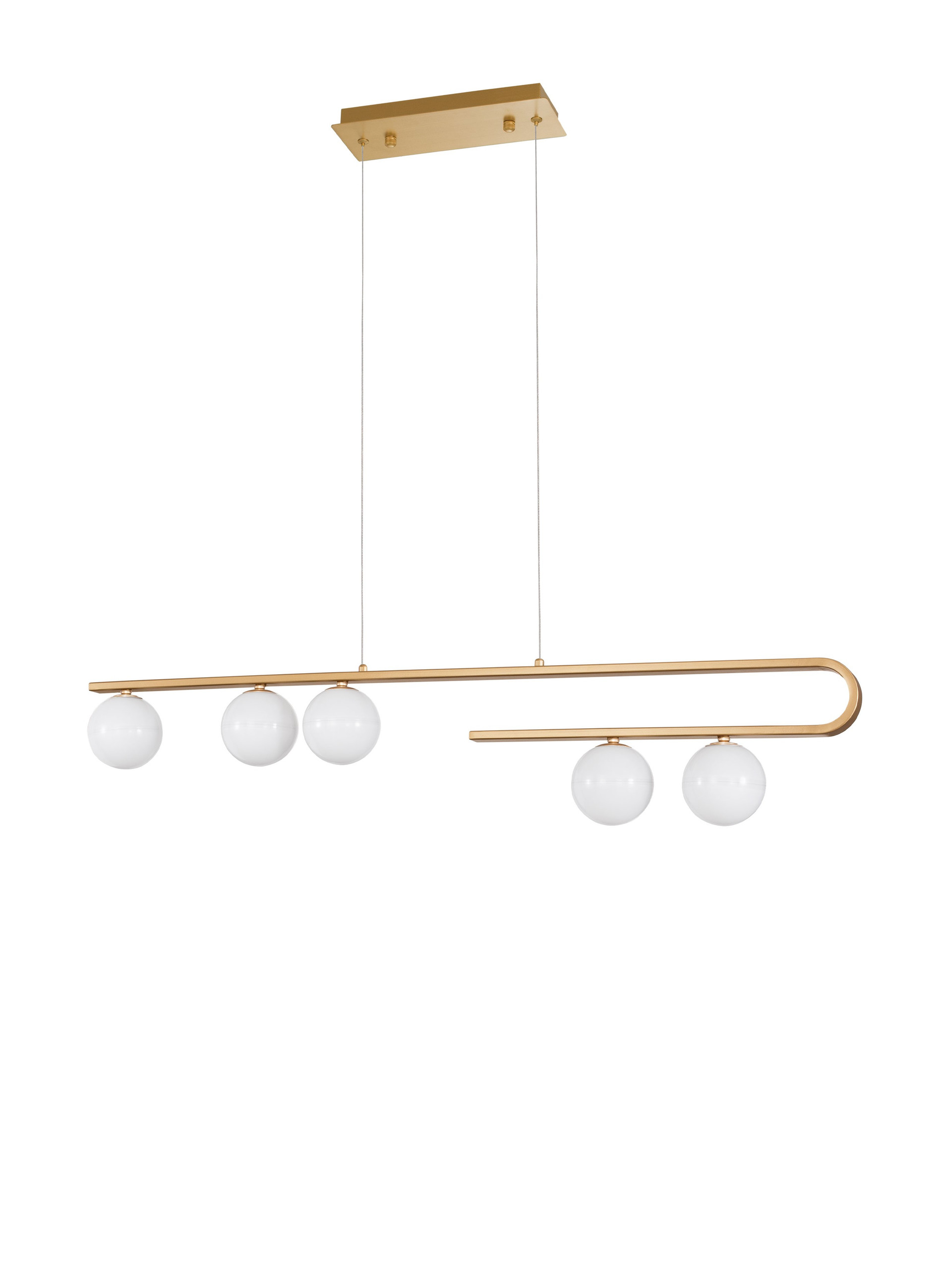 CANTONA | L 113 W 11 H 180 cm | 25 W | IP20 | White/Gold | Steel/Glass