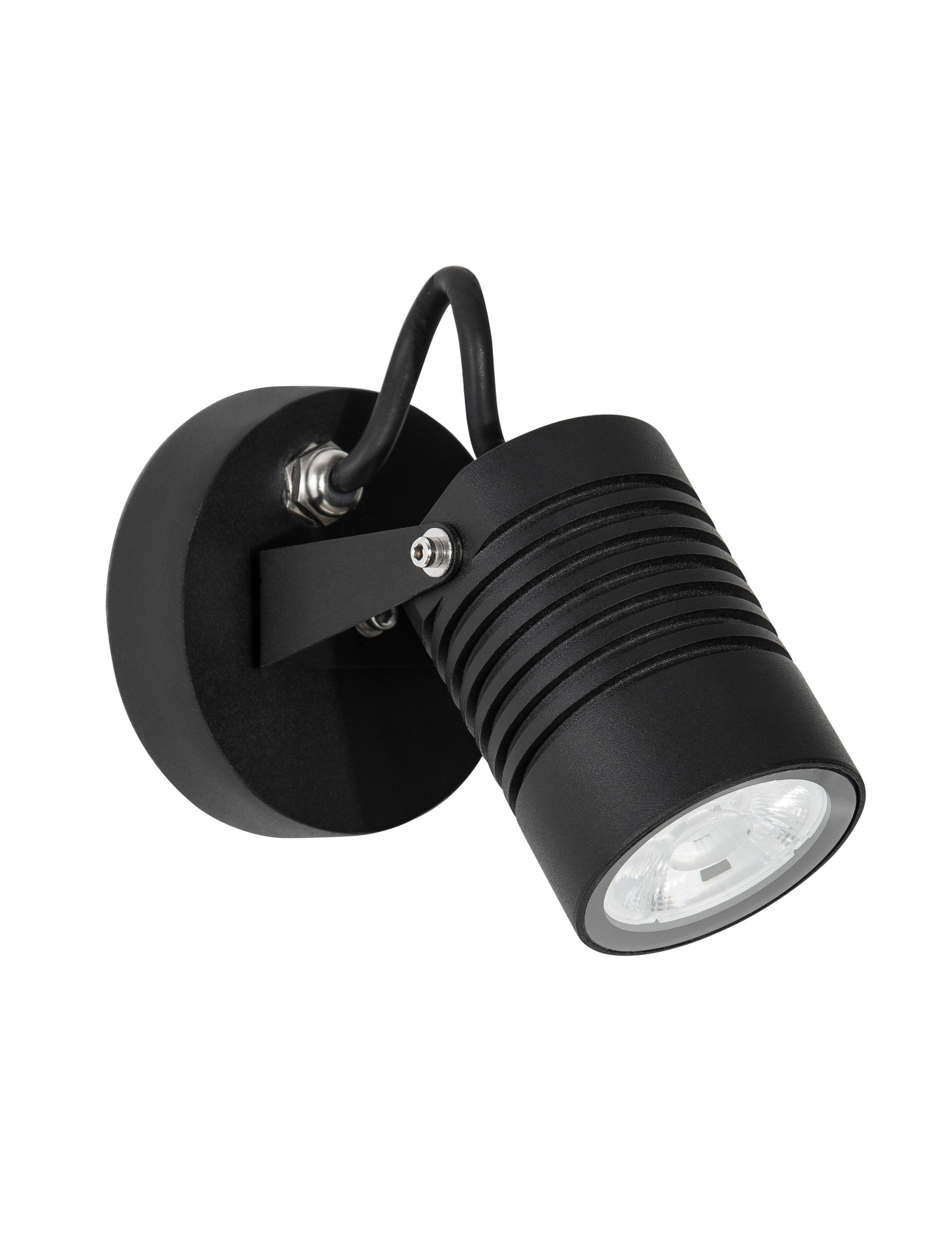 FEND | W 6.5 H 15 D 9 cm | 10 W | 3000 K | 742 lm | IP65 | Black | Aluminum