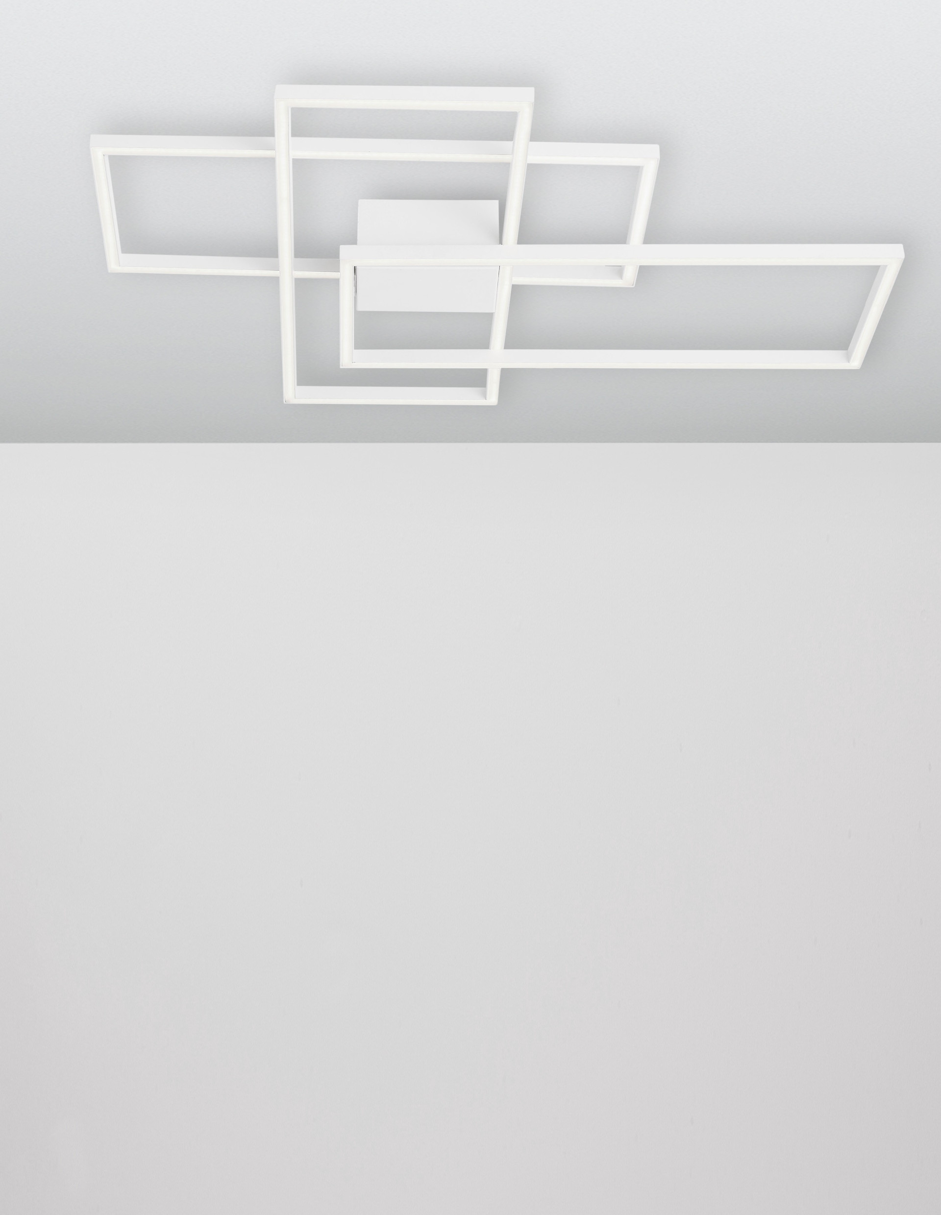 BILBAO | L 90 W 67 H 9 cm | 55 W | 3000 K | 2600 lm | IP20 | White | Aluminum/Acrylic