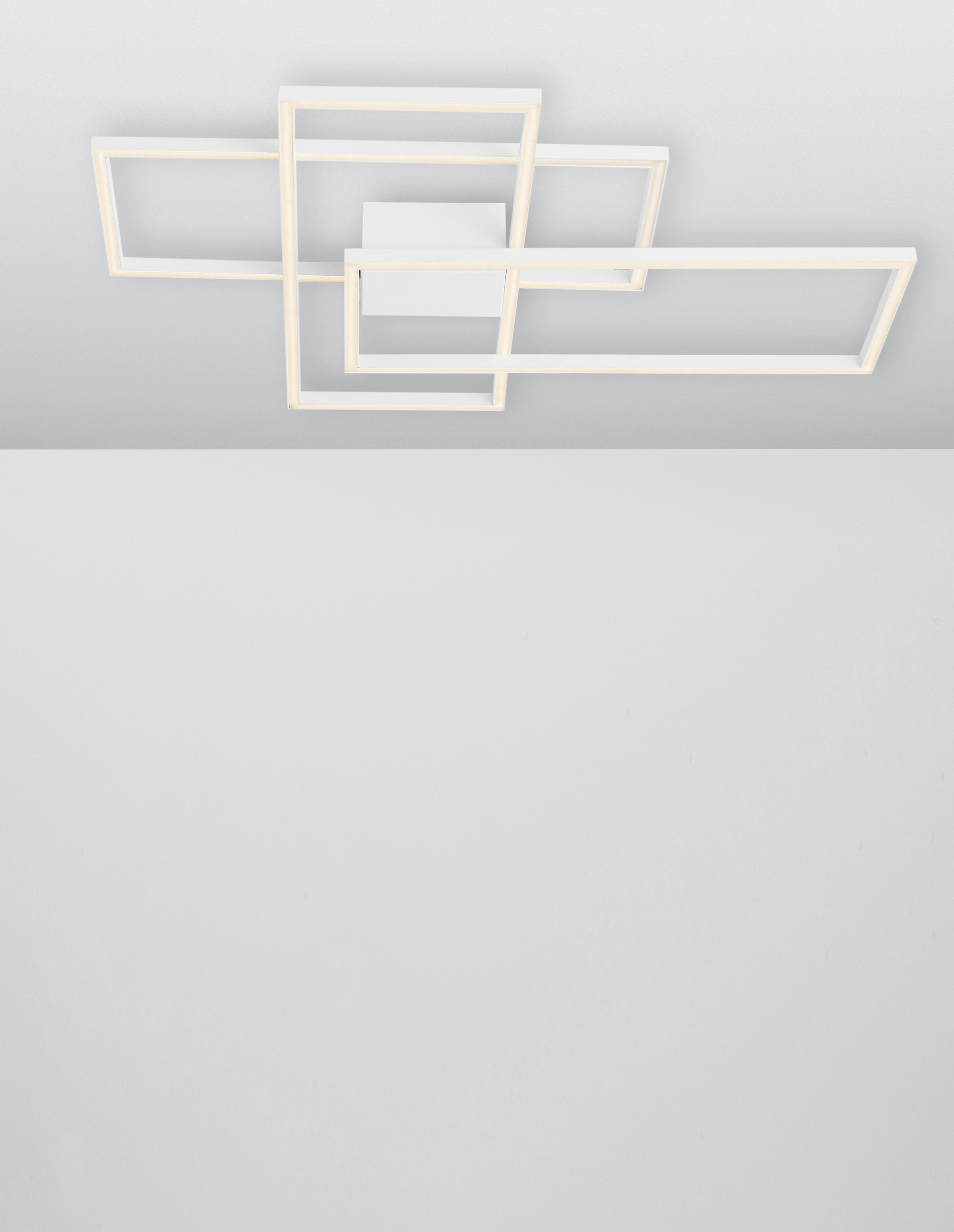 BILBAO | L 90 W 67 H 9 cm | 55 W | 3000 K | 2600 lm | IP20 | White | Aluminum/Acrylic