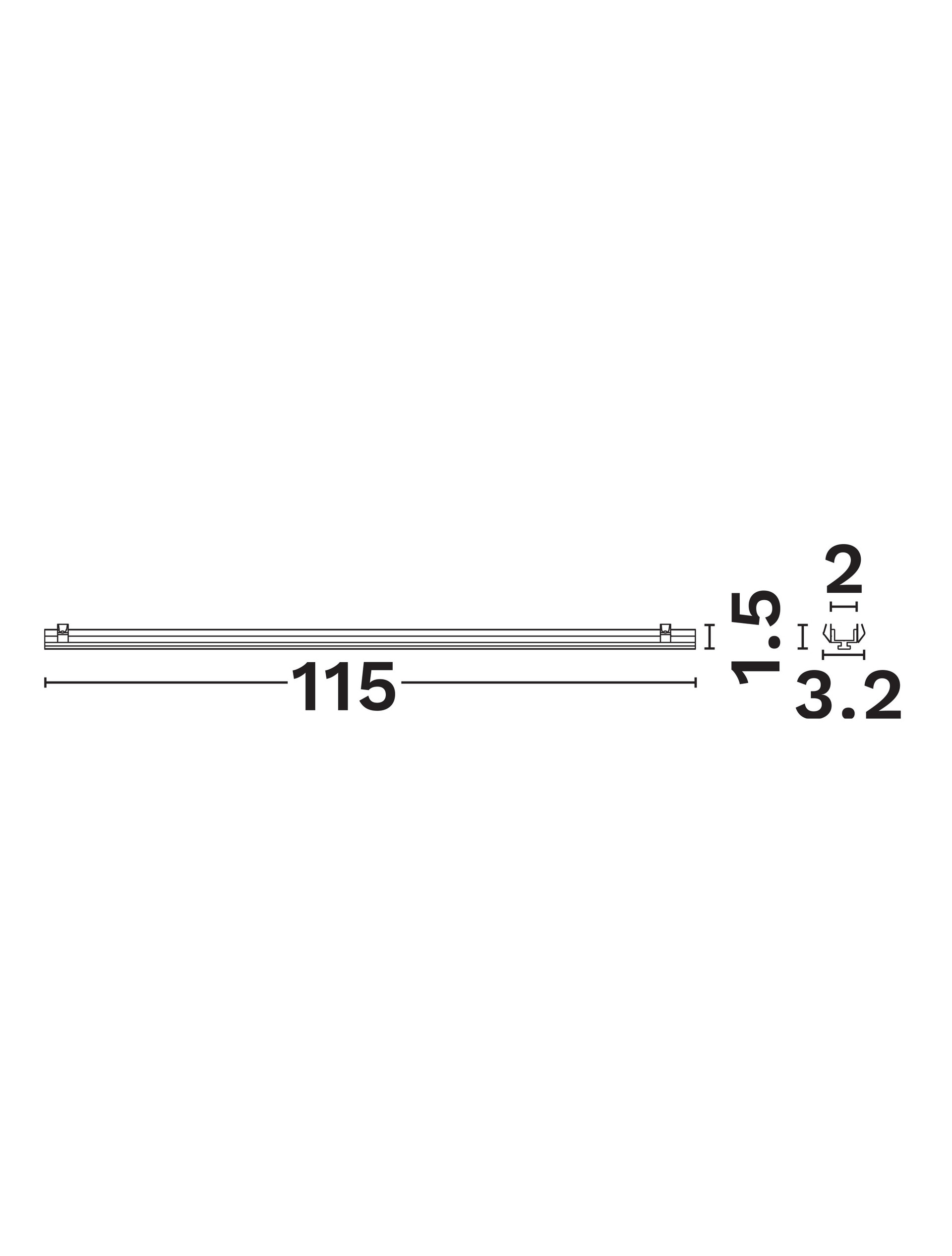 Linear Lighting Profiles B-Sandy black Alum-L115 thumbnail